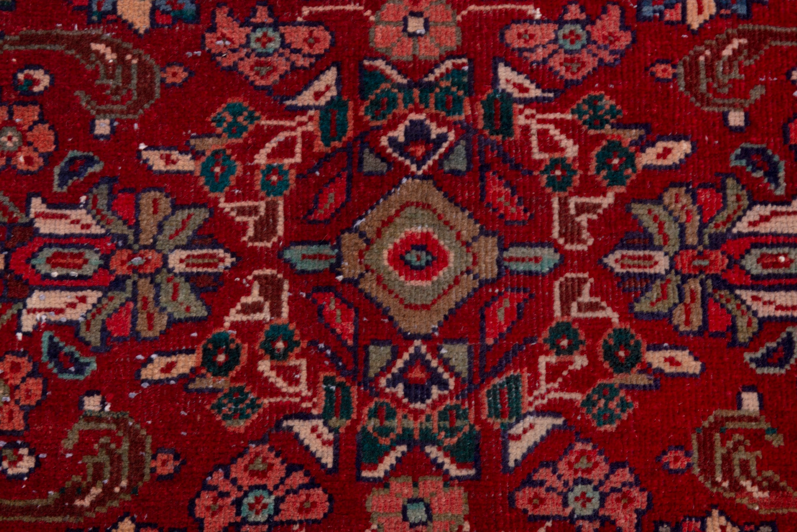 Persian Mahal area rug in deep red and rust, view 12 of 21