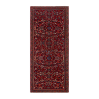 Persian Mahal area rug in deep red and rust, 4'3" x 10'1"