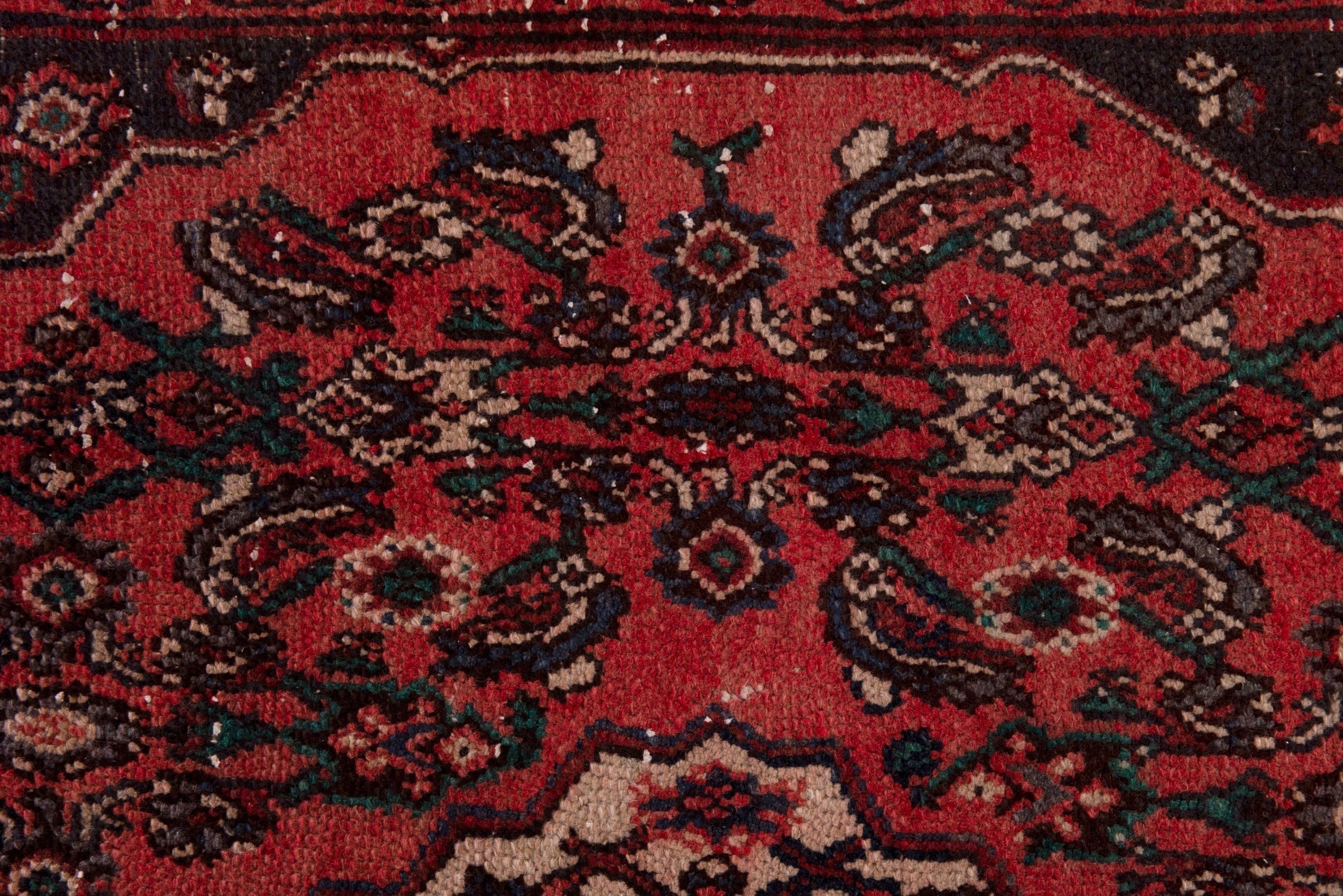 Persian Hamedan area rug in deep red and burgundy, view 14 of 19