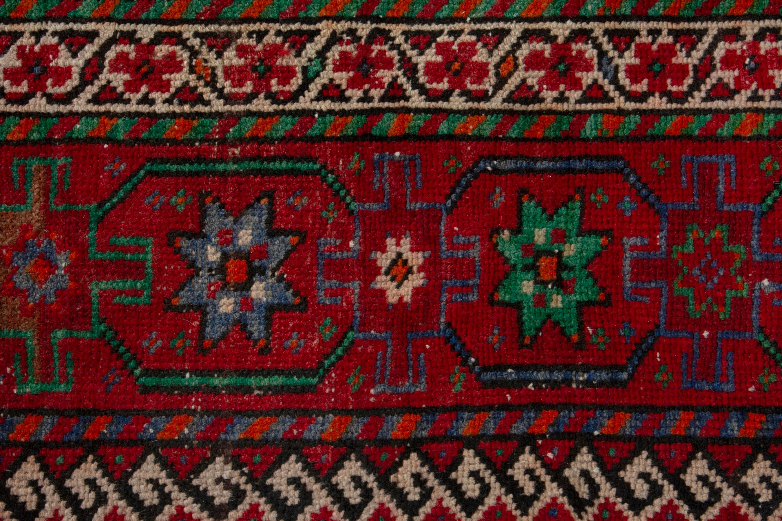 Persian Ghoochan area rug in deep red and burgundy, view 12 of 19