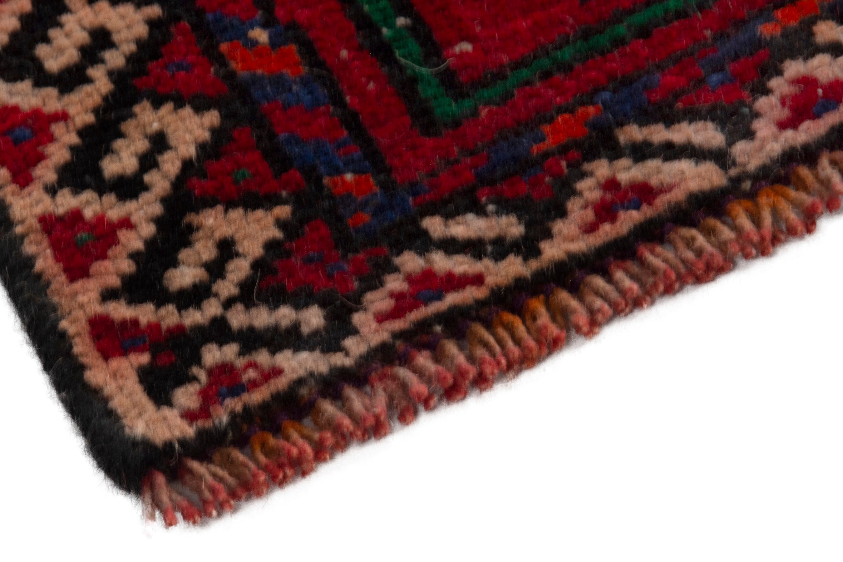 Persian Ghoochan area rug in deep red and burgundy, view 6 of 19