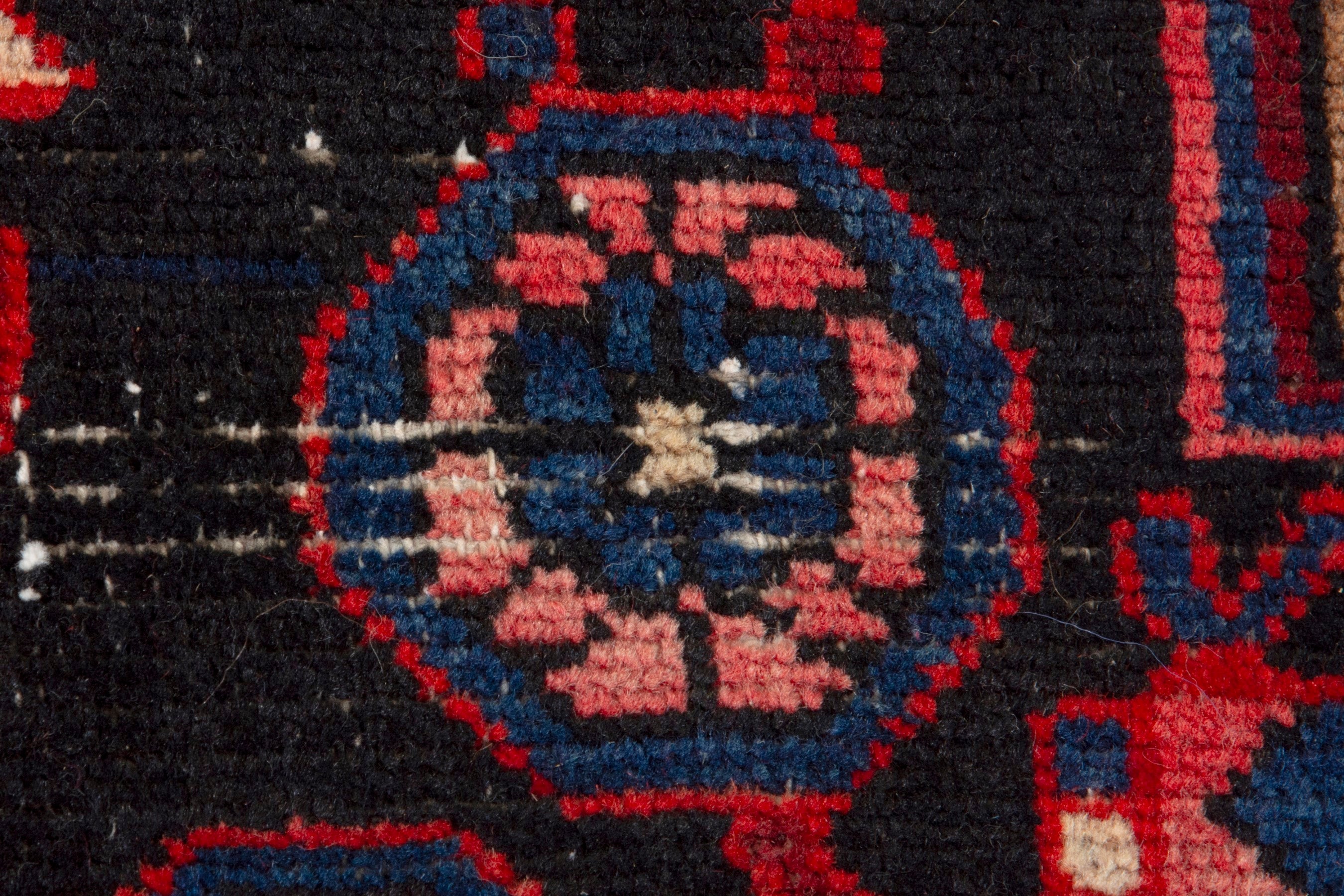 Persian Nahavand area rug in deep red and burgundy, view 15 of 19