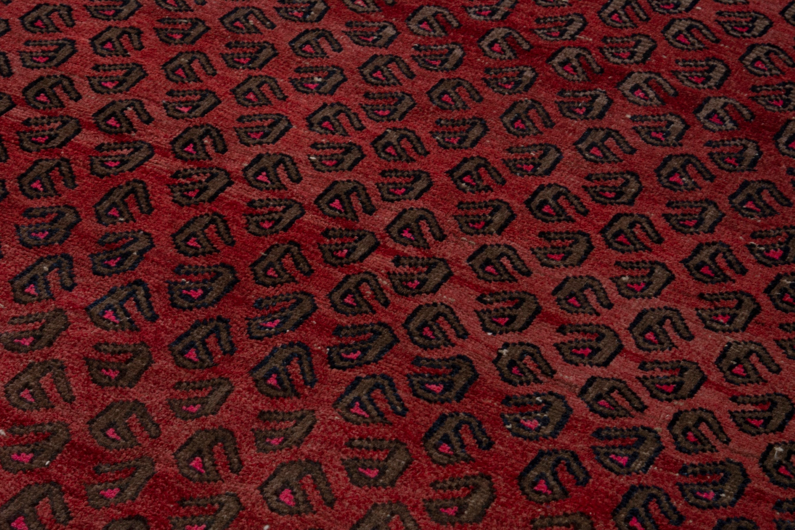 Persian Lori area rug in deep red and burgundy, view 10 of 18