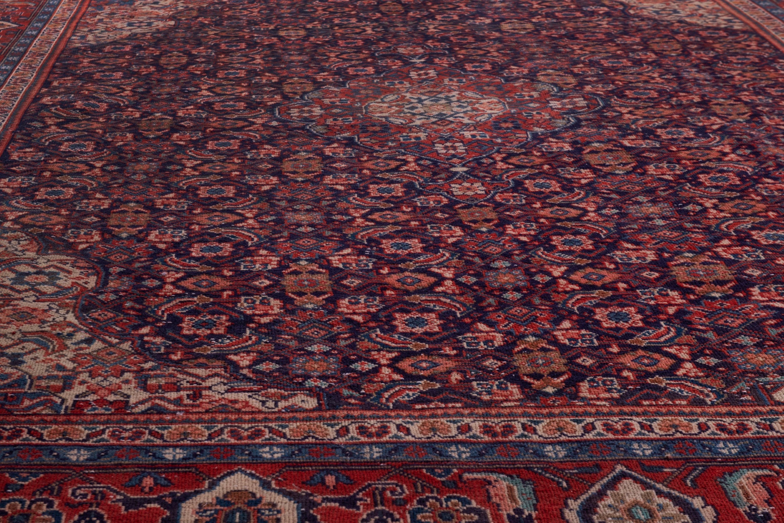 Persian Mahal oversized rug in burgundy and deep red, view 10 of 20