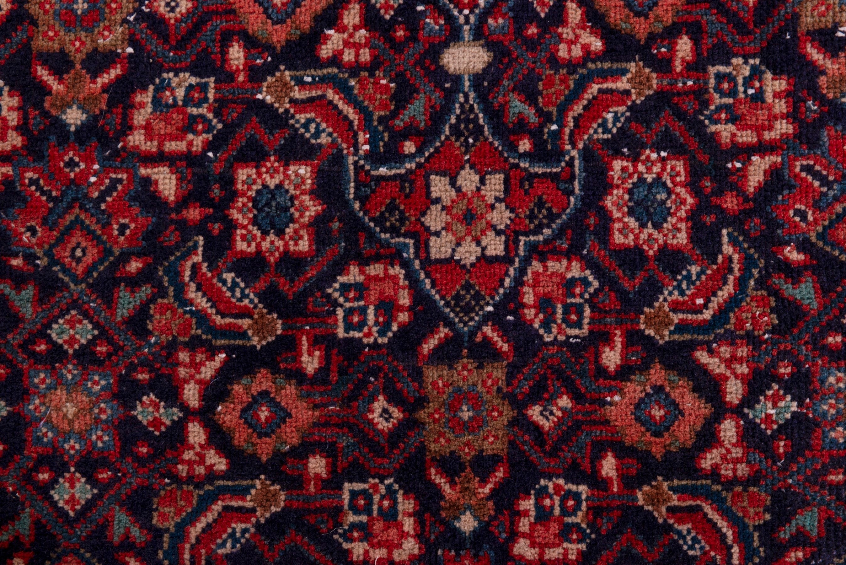 Persian Mahal oversized rug in burgundy and deep red, view 13 of 20