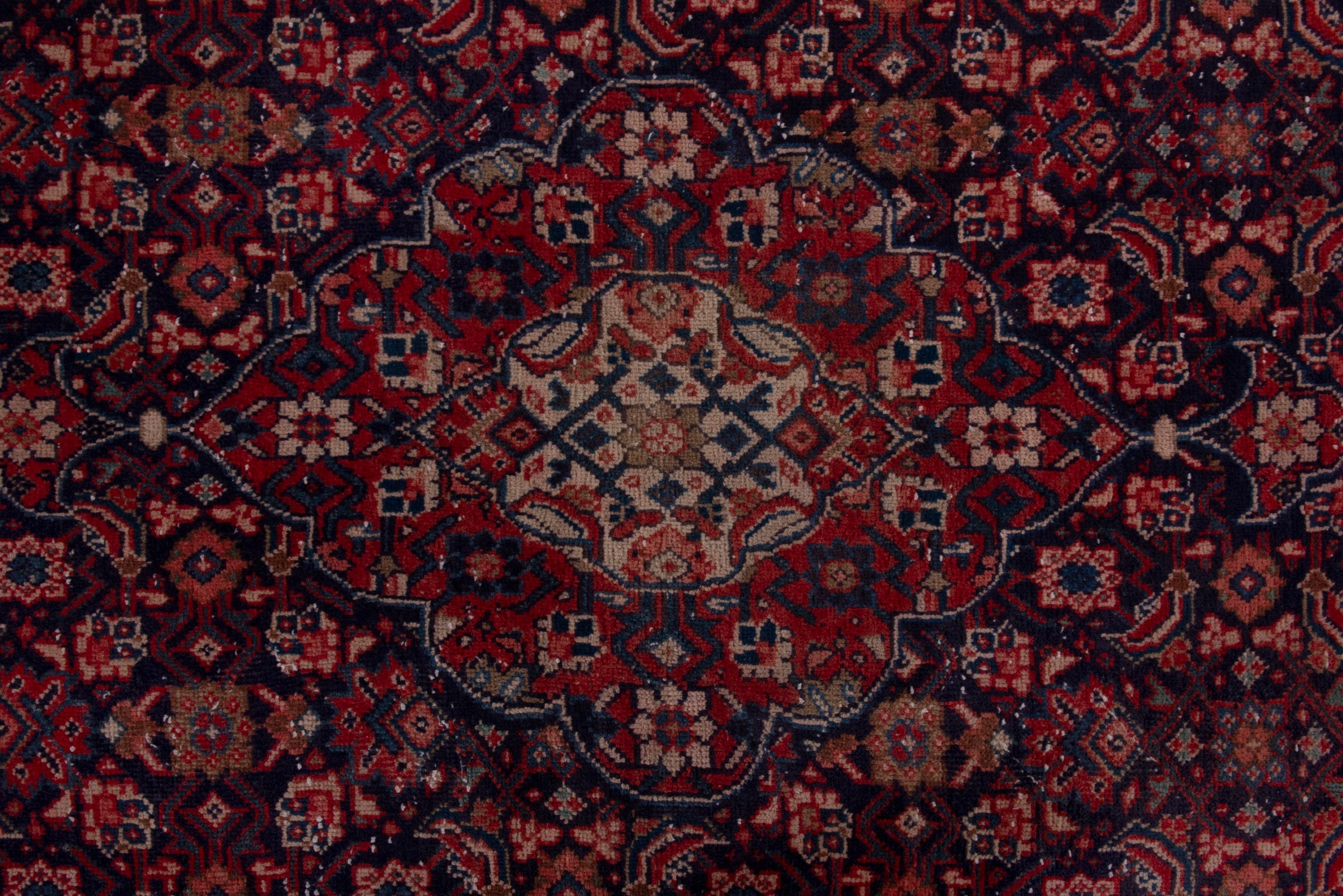 Persian Mahal oversized rug in burgundy and deep red, view 14 of 20