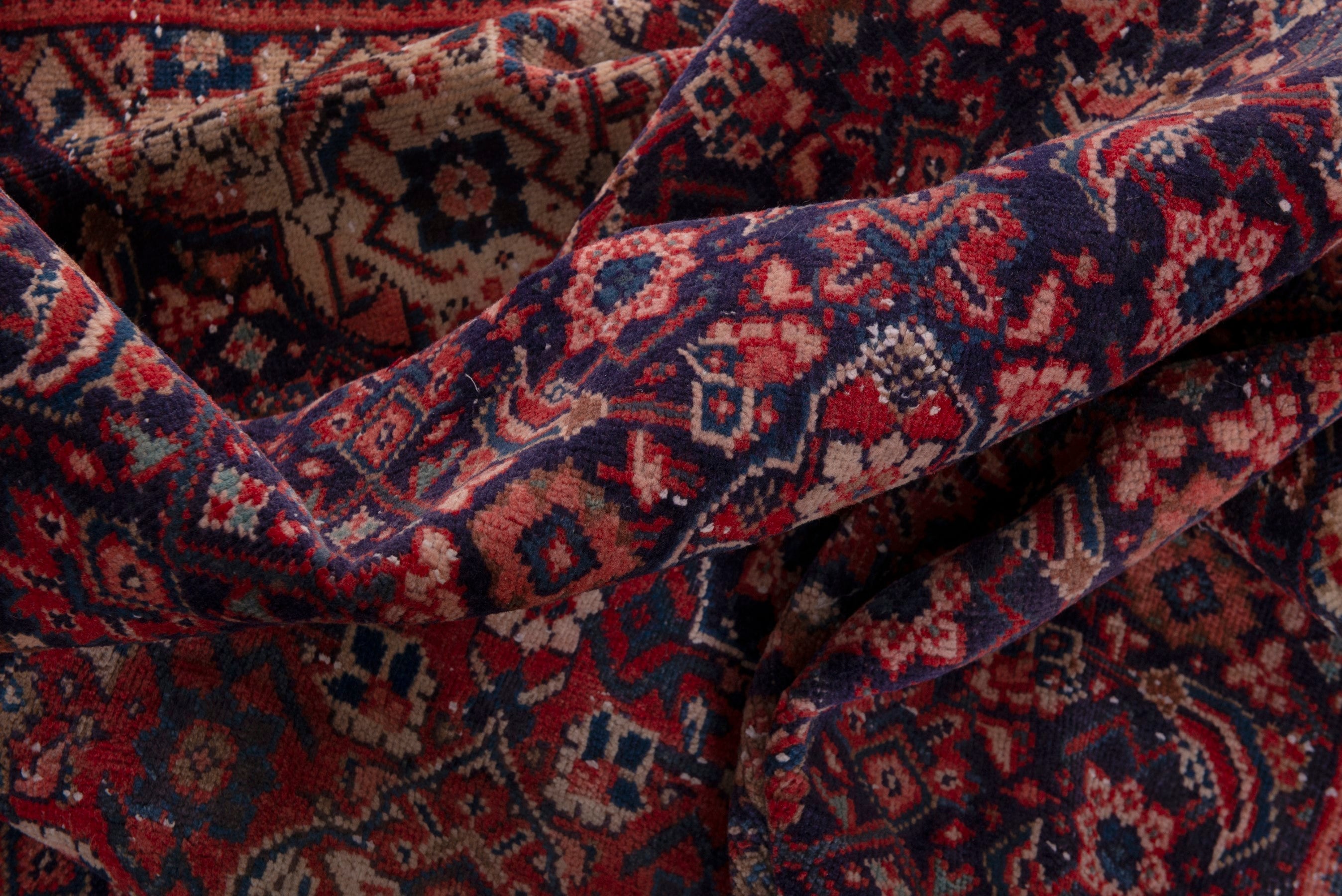 Persian Mahal oversized rug in burgundy and deep red, view 18 of 20
