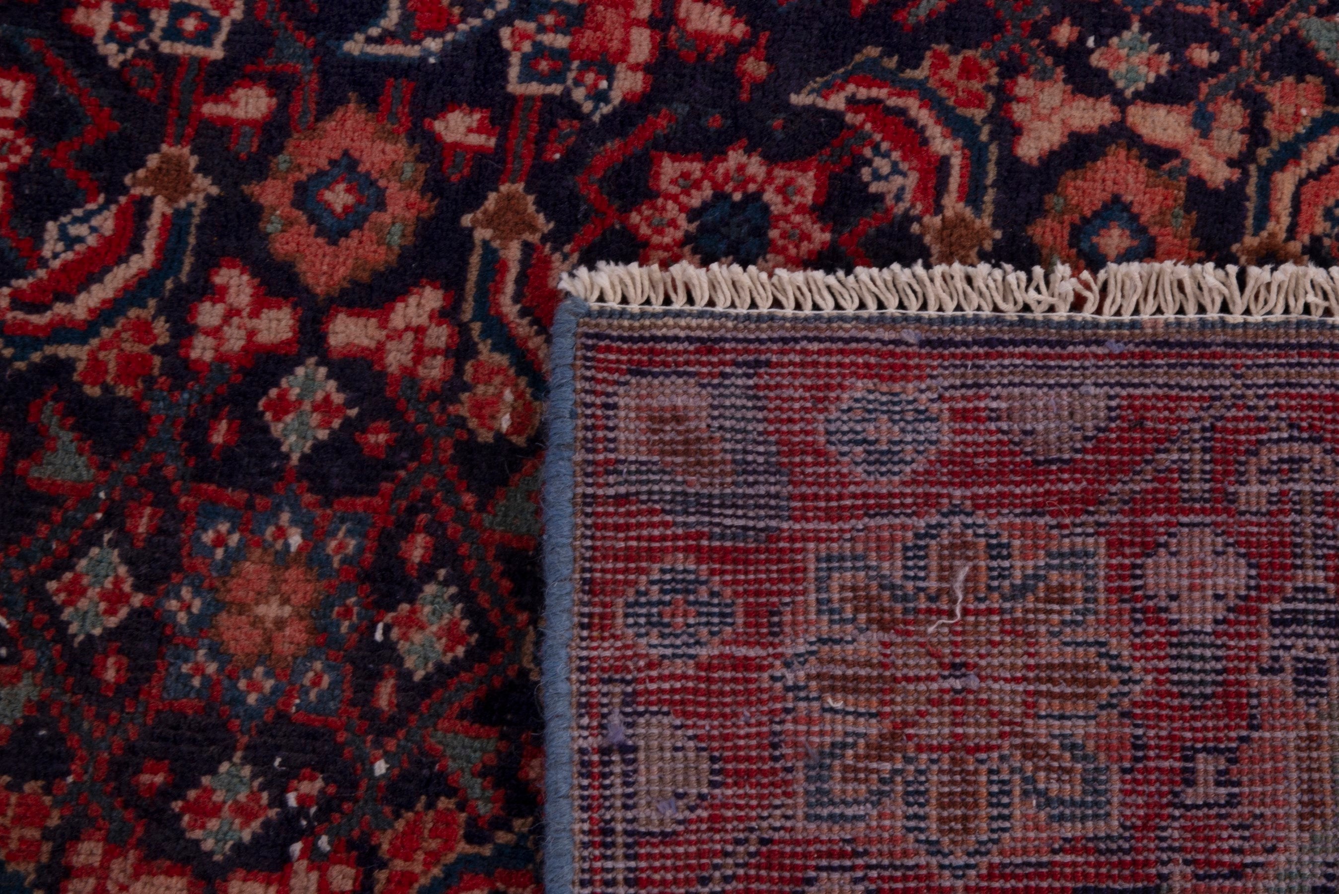 Persian Mahal oversized rug in burgundy and deep red, view 20 of 20