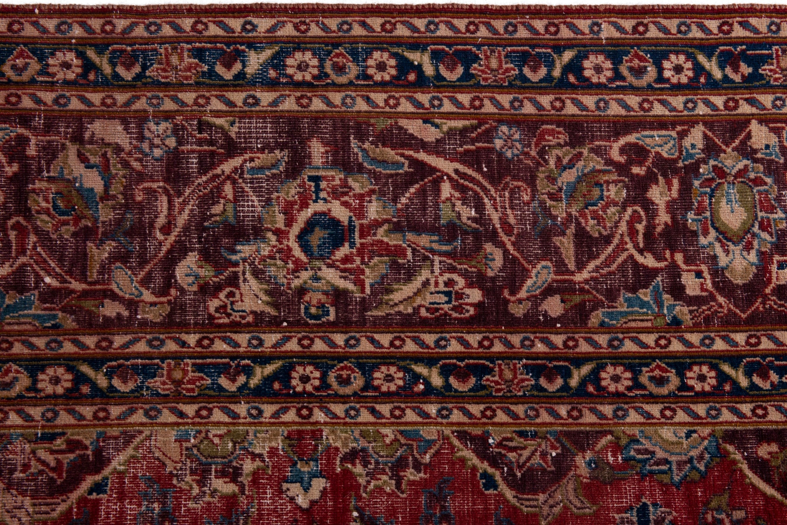 Persian Mashhad oversized rug in deep red and burgundy, view 14 of 19