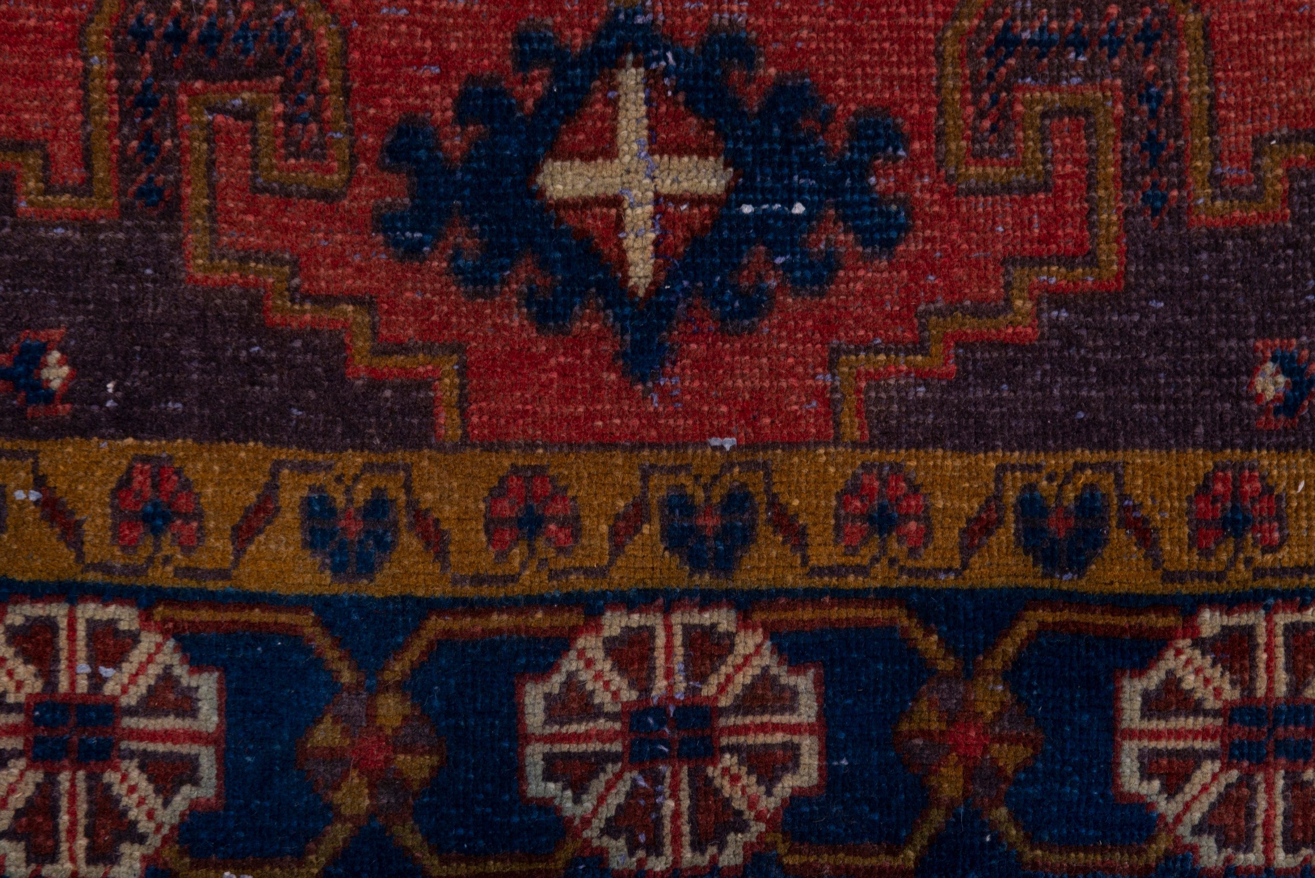 Persian Vist oversized rug in deep red and navy, view 11 of 19