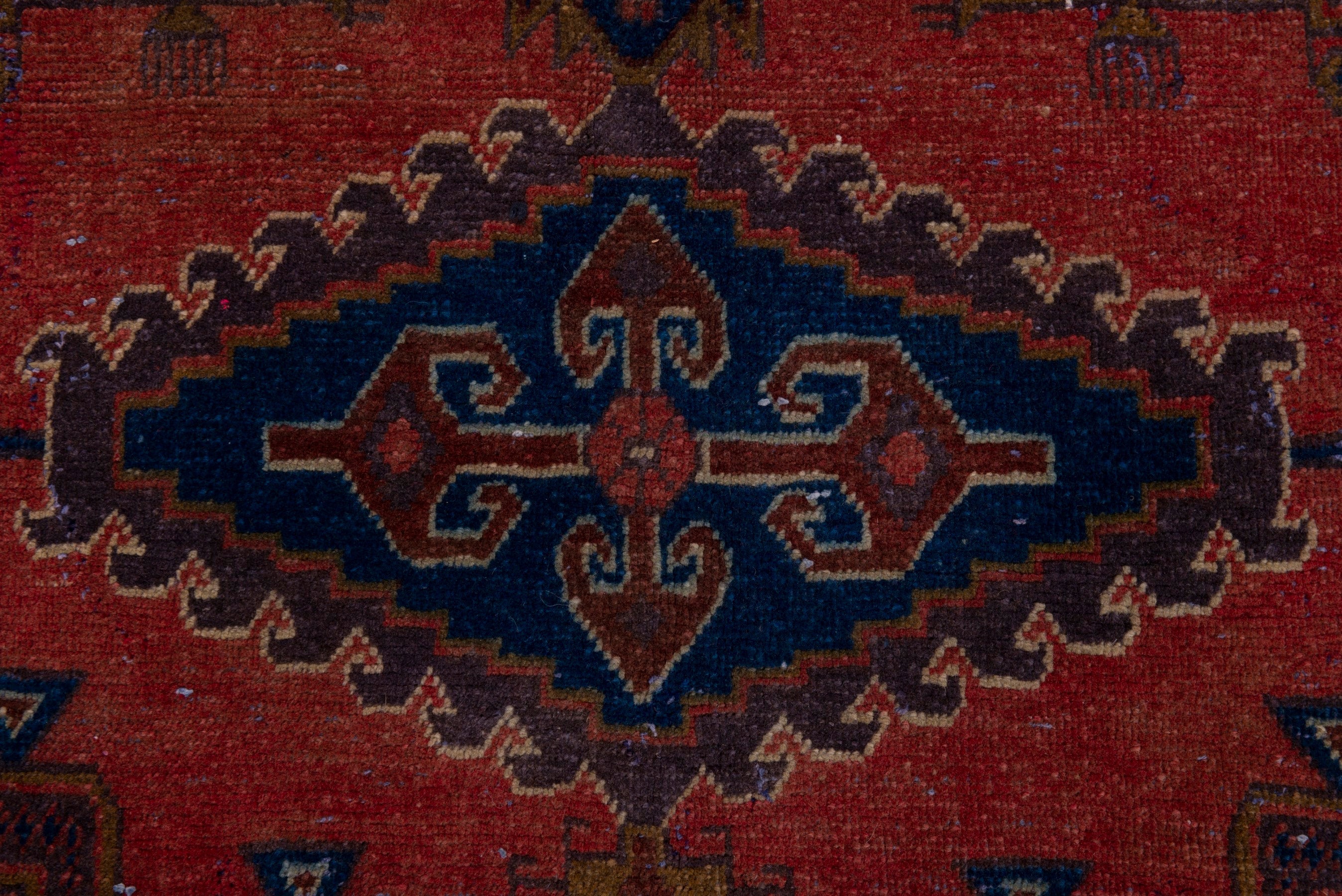 Persian Vist oversized rug in deep red and navy, view 12 of 19