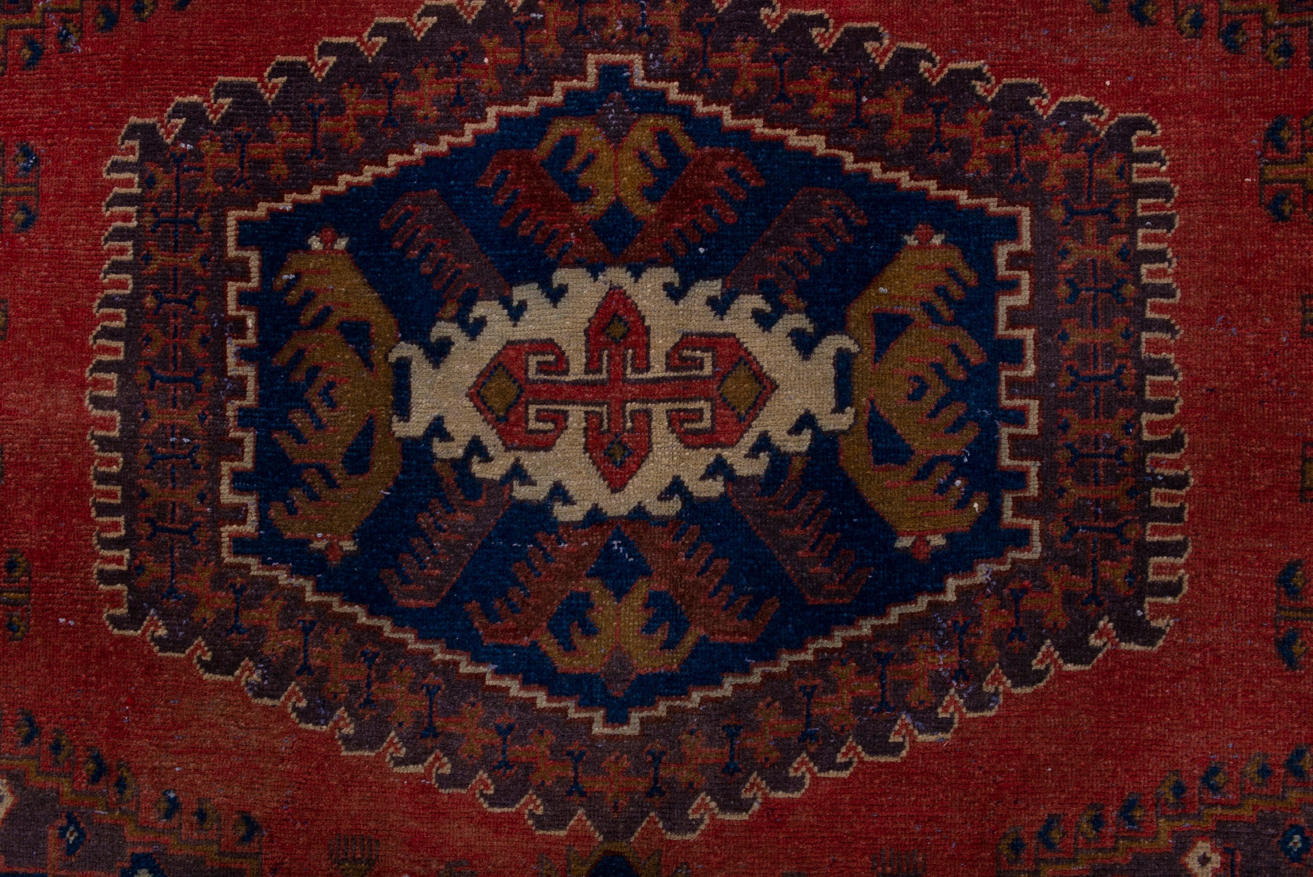 Persian Vist oversized rug in deep red and navy, view 13 of 19