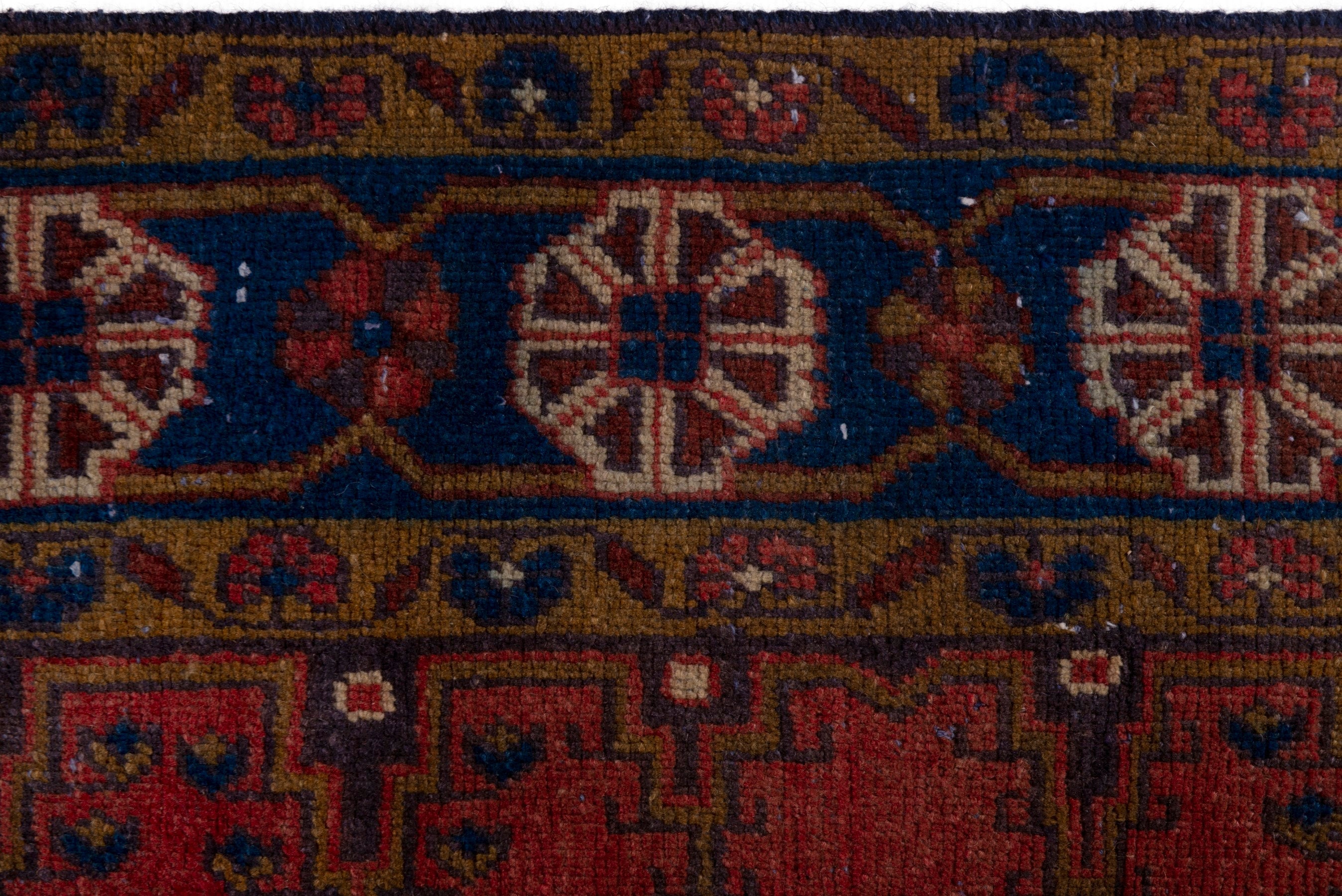 Persian Vist oversized rug in deep red and navy, view 15 of 19