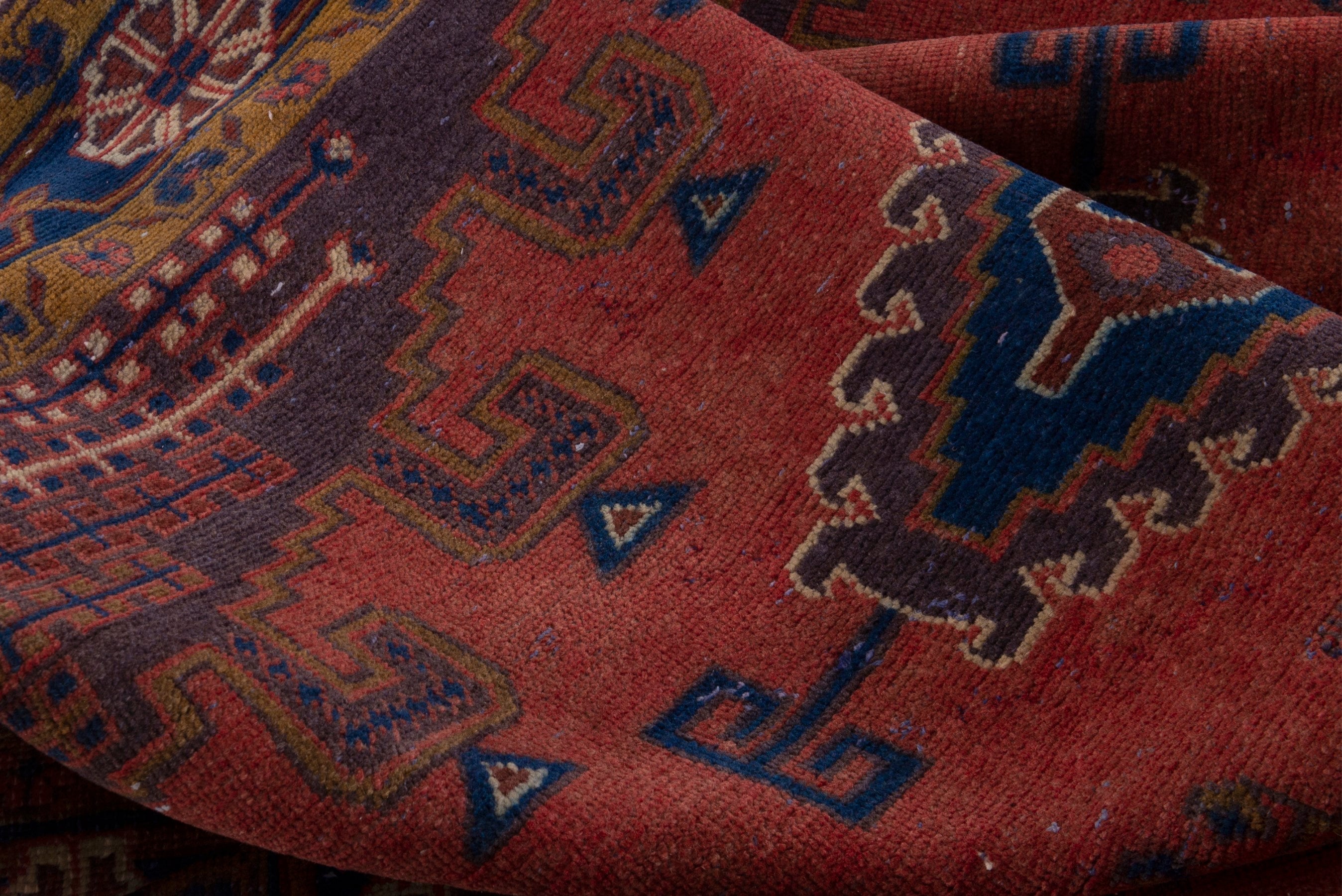 Persian Vist oversized rug in deep red and navy, view 17 of 19
