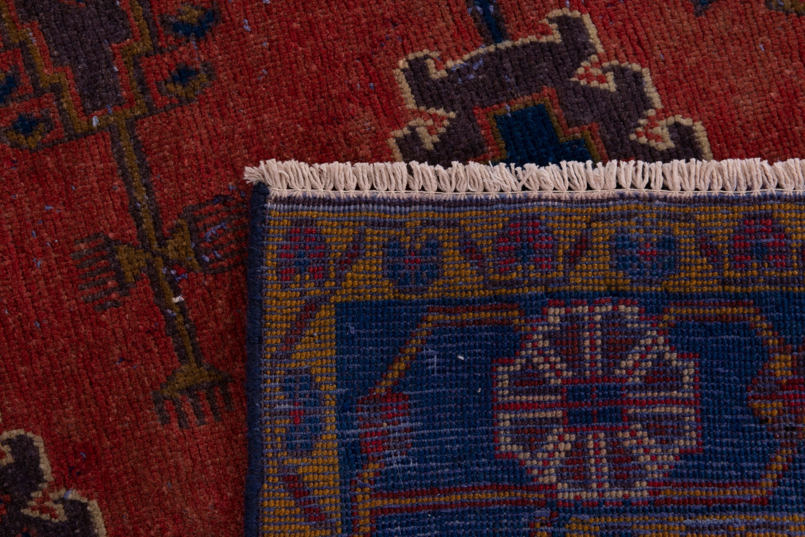 Persian Vist oversized rug in deep red and navy, view 19 of 19