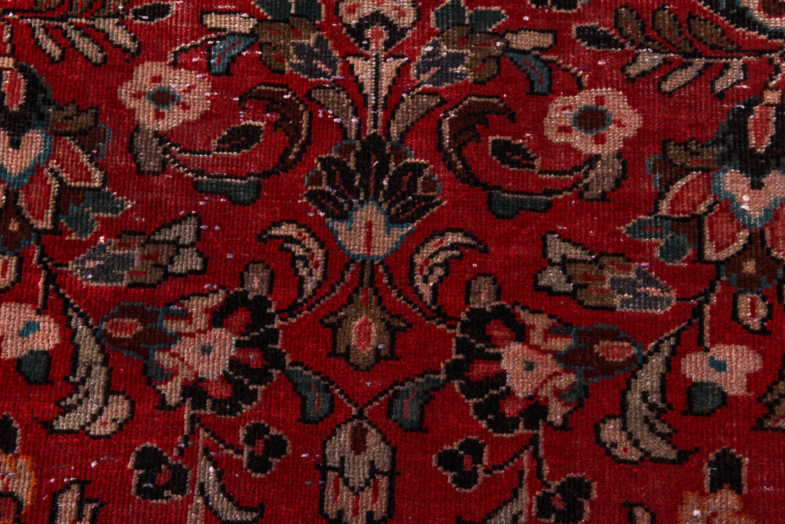Persian Mahal oversized rug in deep red and burgundy, view 13 of 21