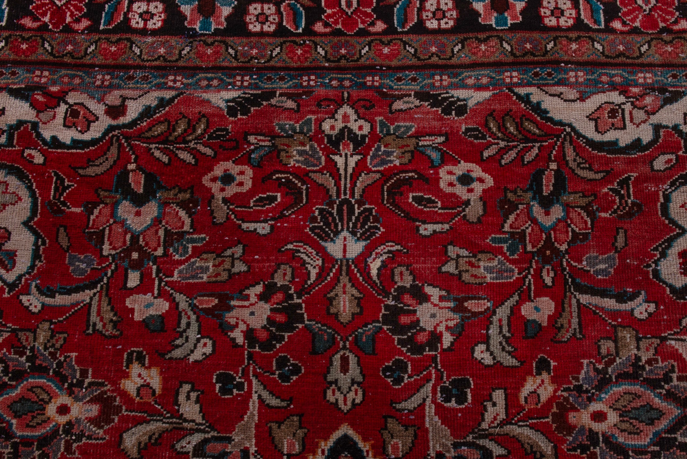 Persian Mahal oversized rug in deep red and burgundy, view 16 of 21