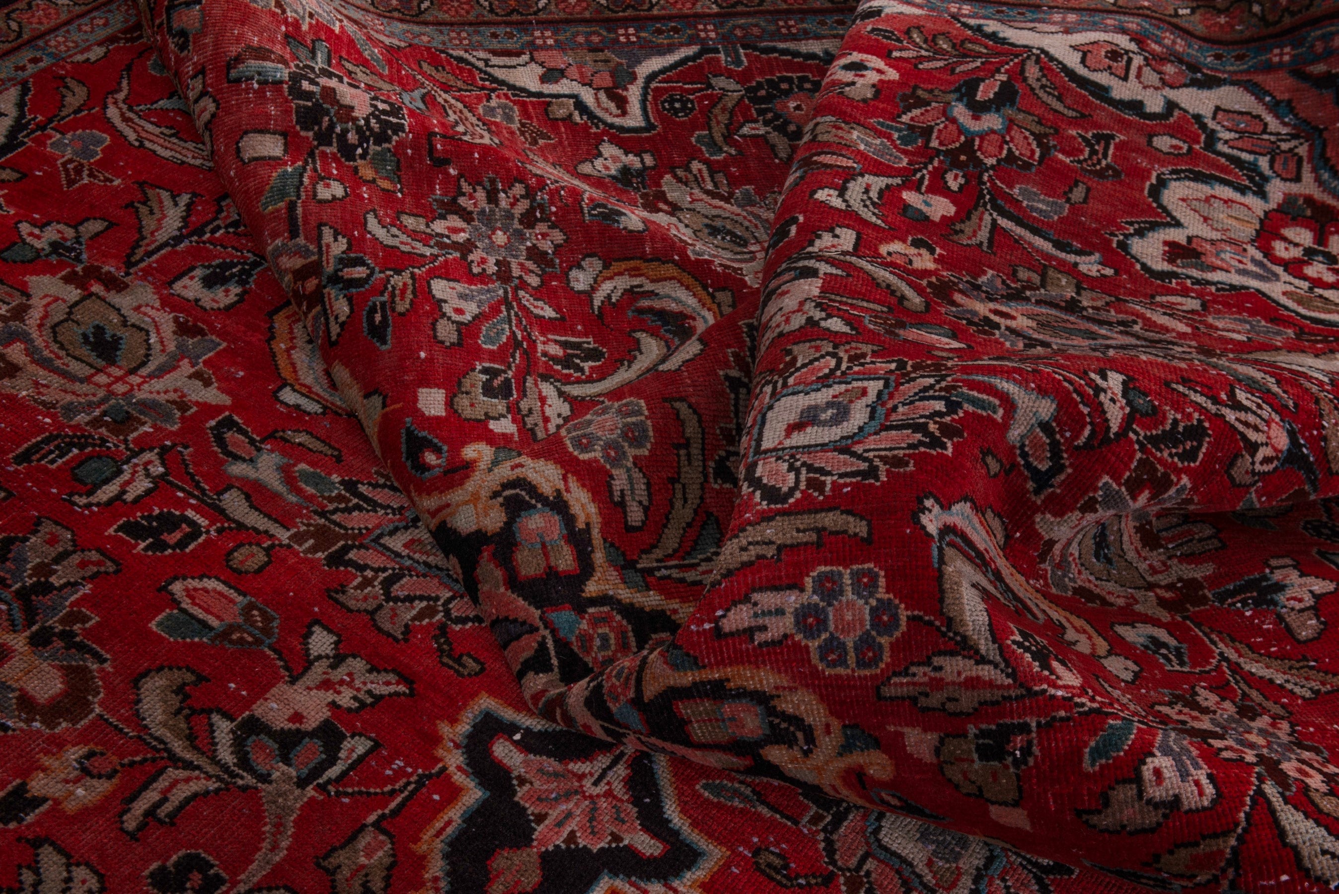 Persian Mahal oversized rug in deep red and burgundy, view 17 of 21