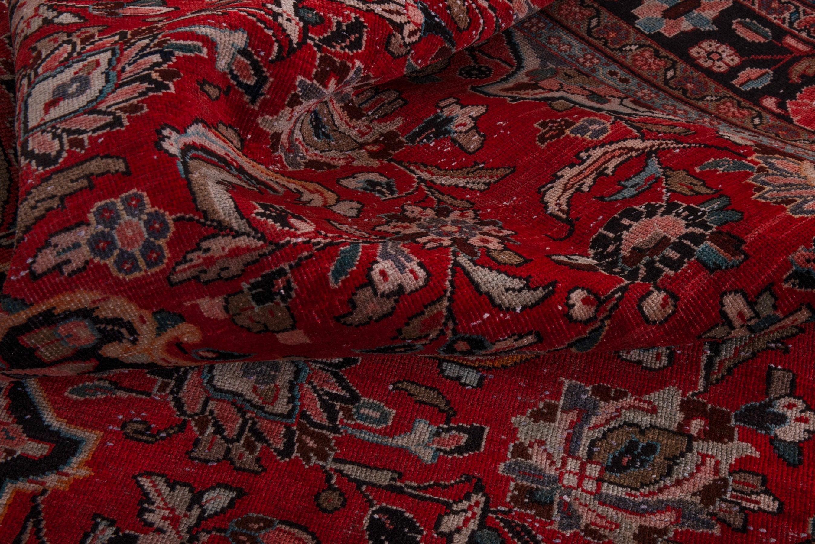 Persian Mahal oversized rug in deep red and burgundy, view 18 of 21