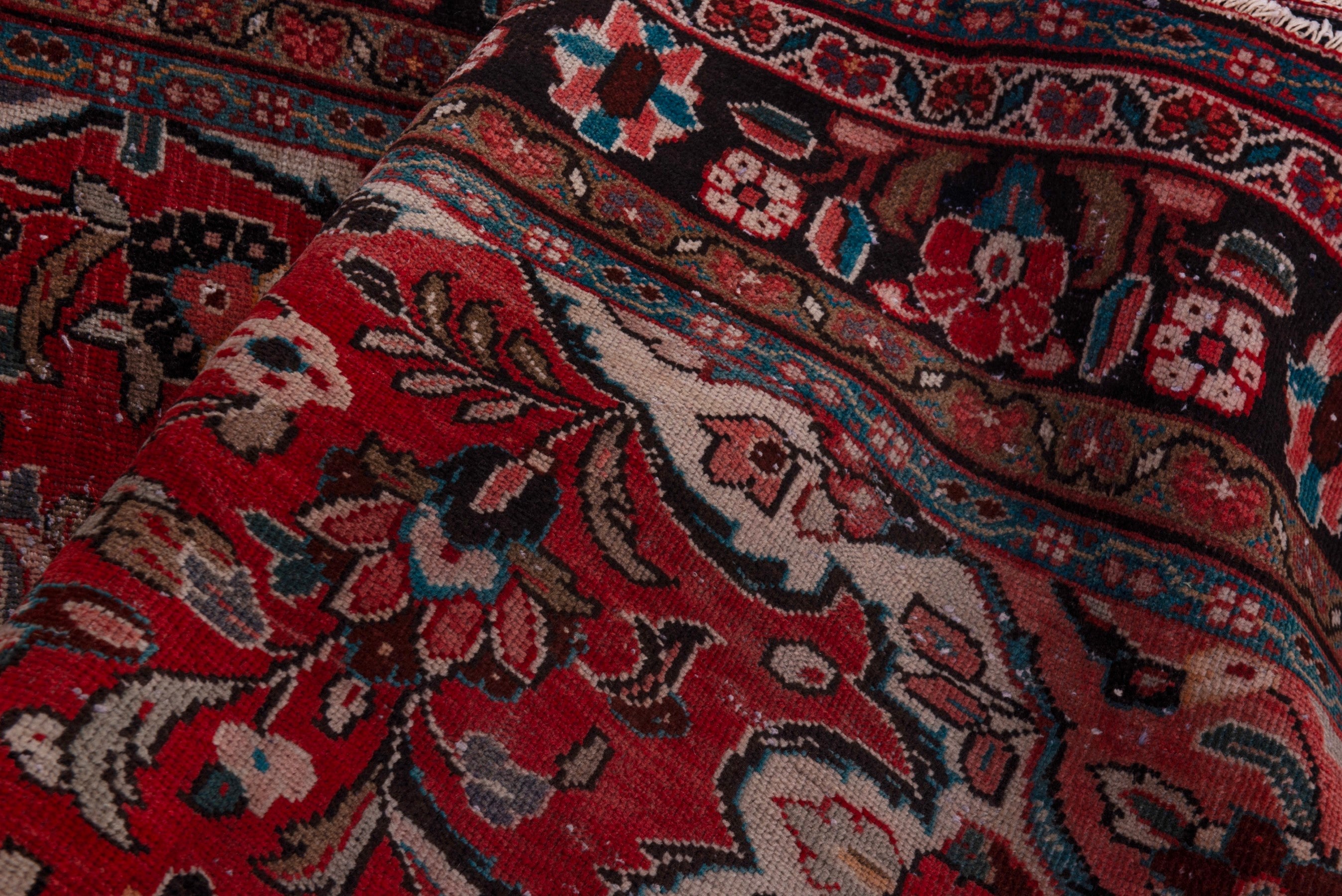 Persian Mahal oversized rug in deep red and burgundy, view 19 of 21