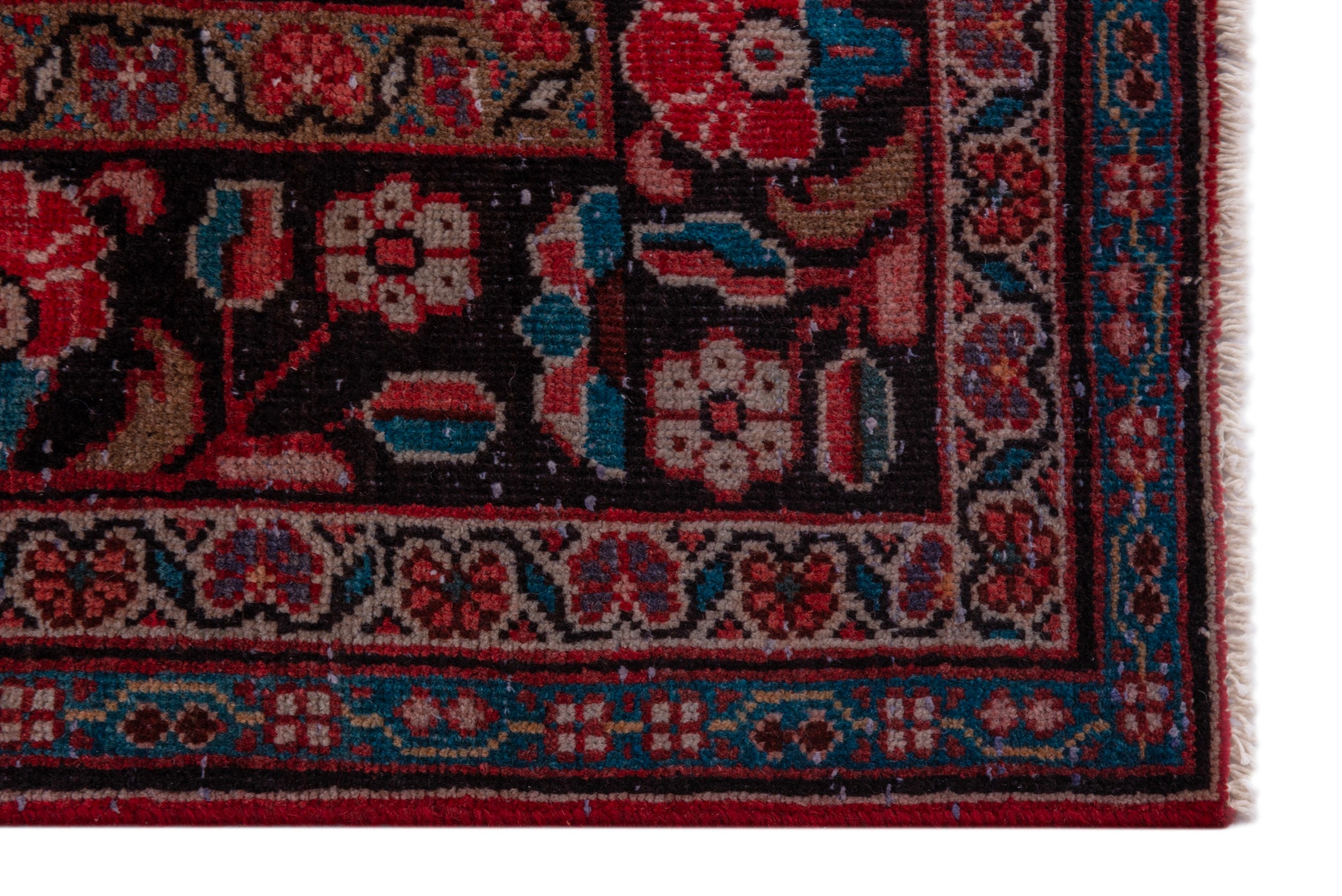 Persian Mahal oversized rug in deep red and burgundy, view 5 of 21