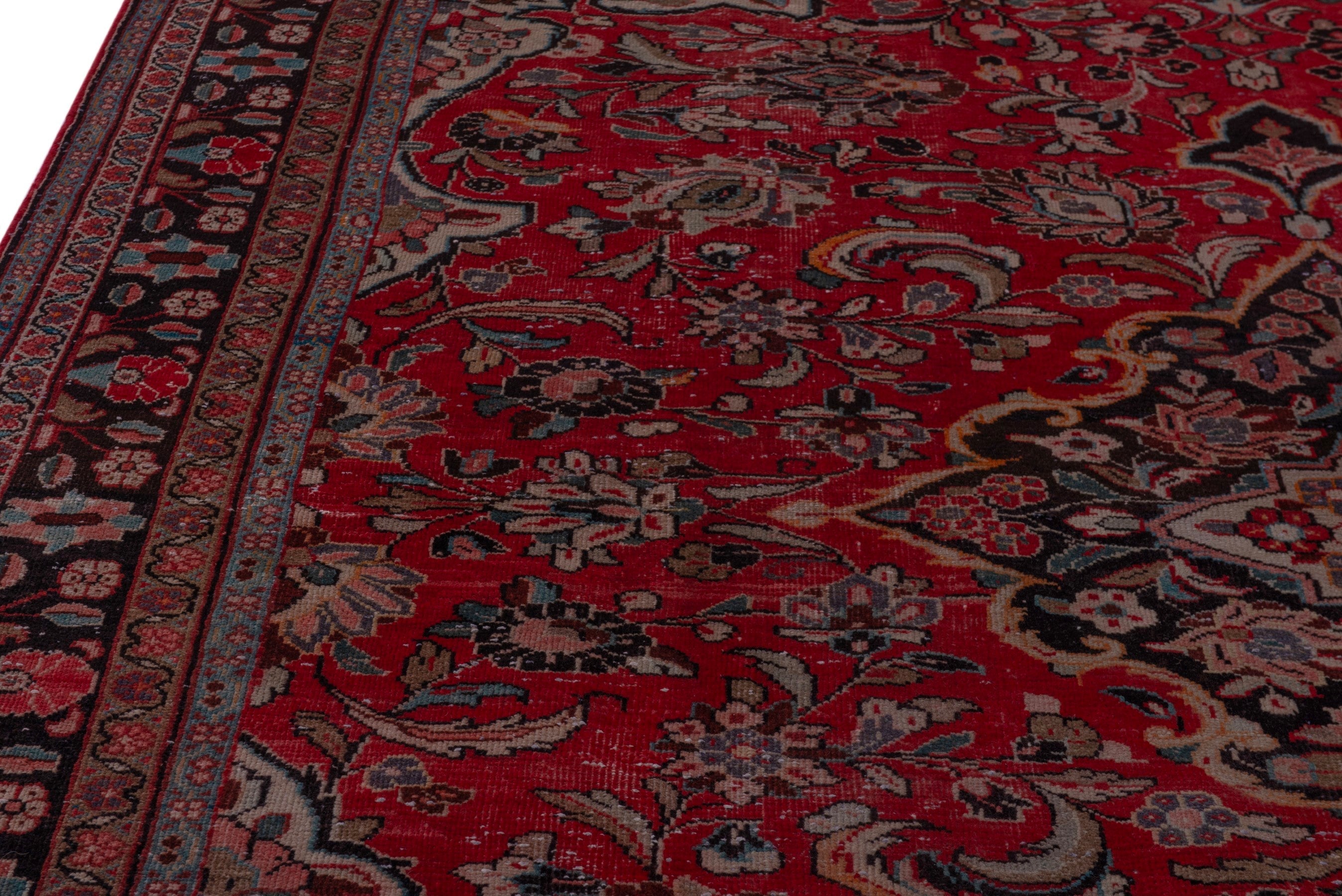 Persian Mahal oversized rug in deep red and burgundy, view 7 of 21