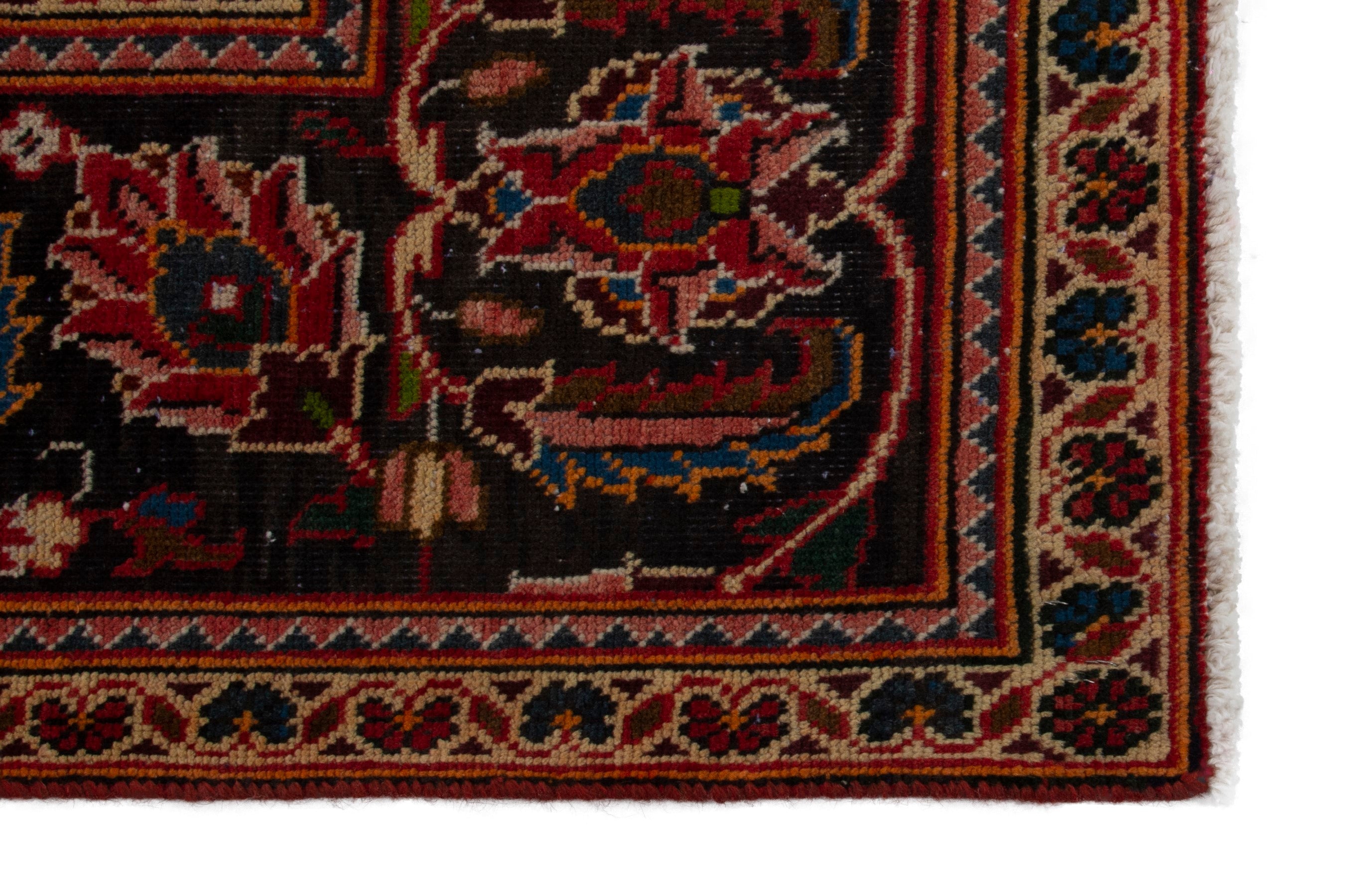 Persian Kashan oversized rug in deep red and burgundy, view 5 of 18