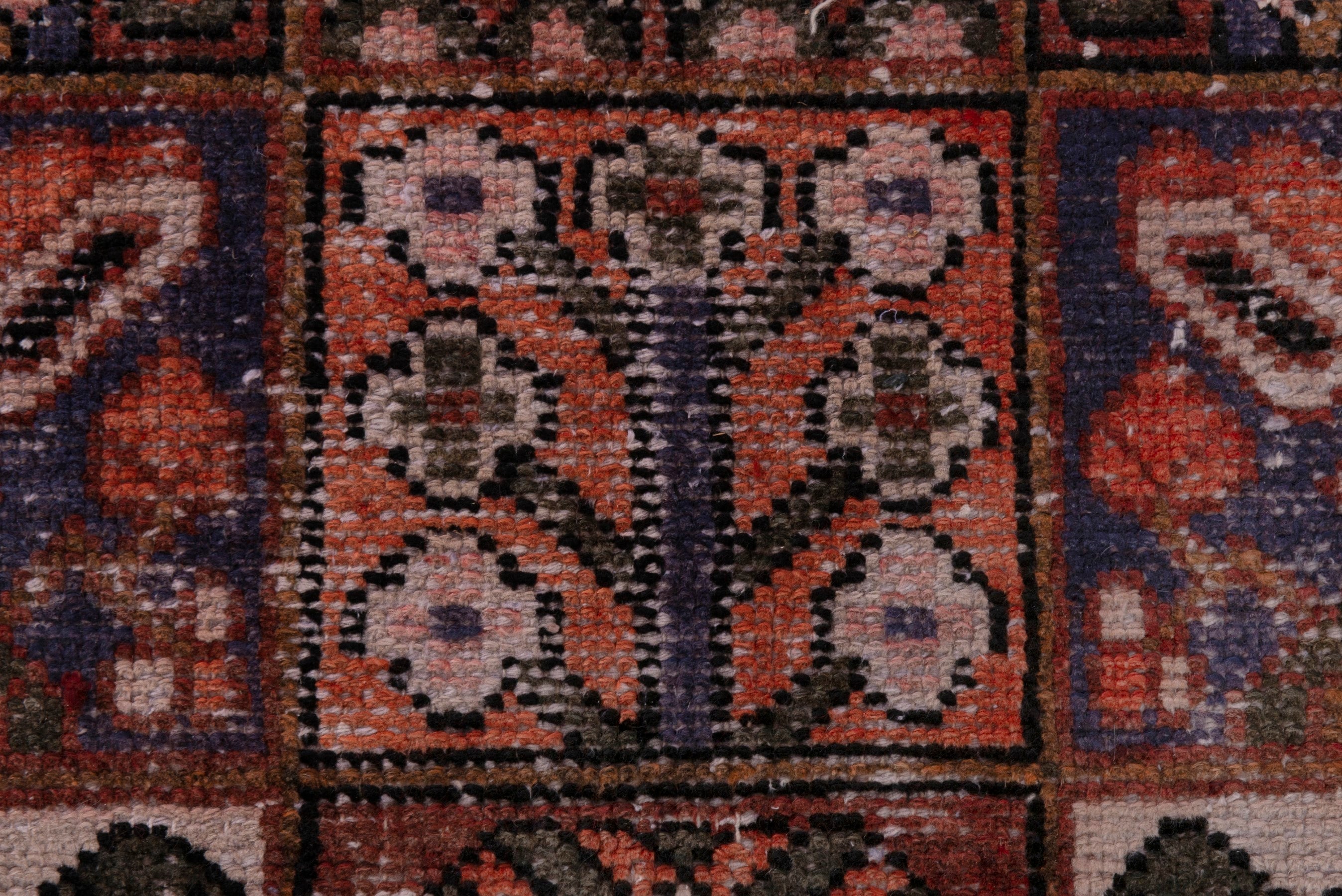 Persian Bakhtiari area rug in deep red and rust, view 13 of 17