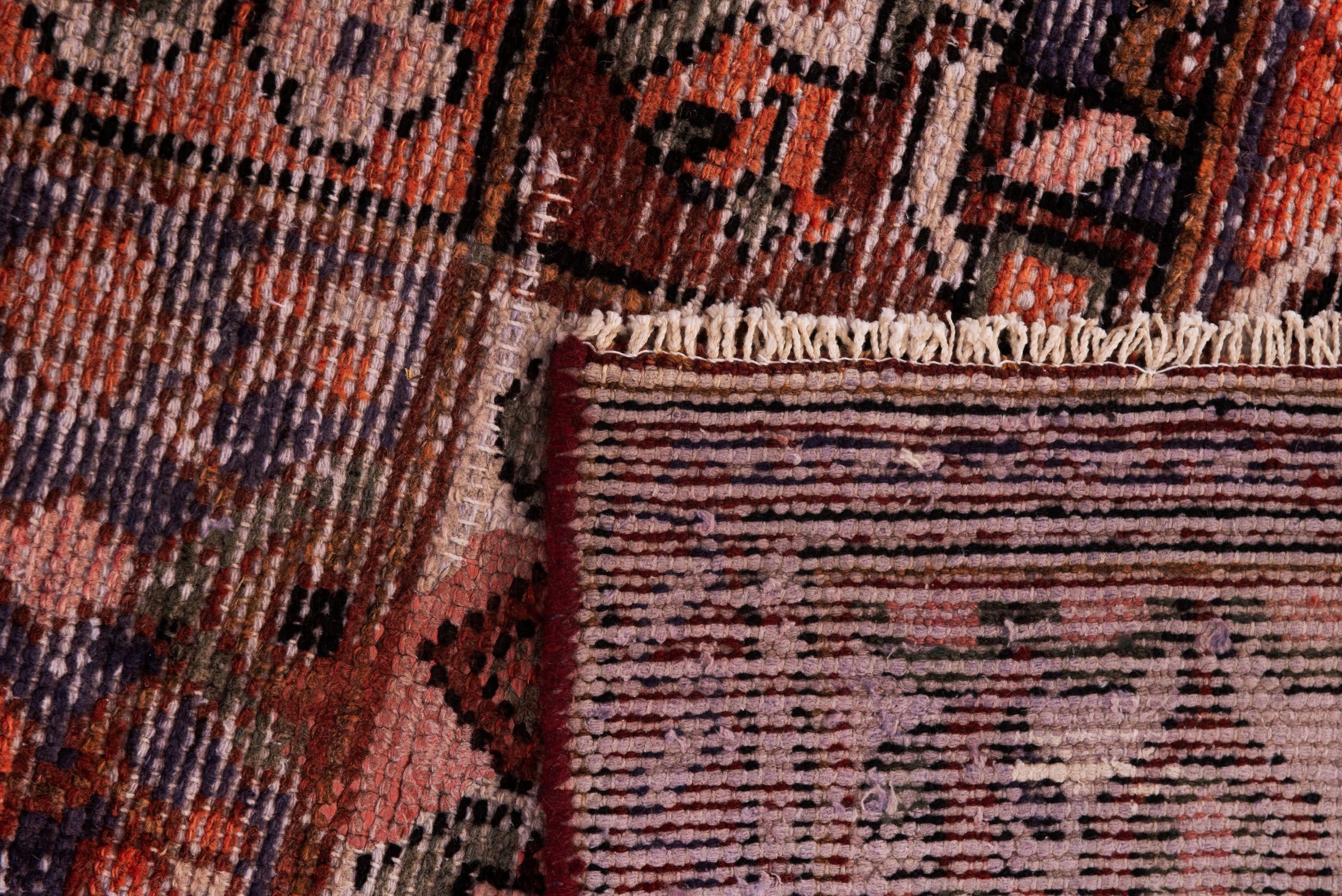 Persian Bakhtiari area rug in deep red and rust, view 17 of 17