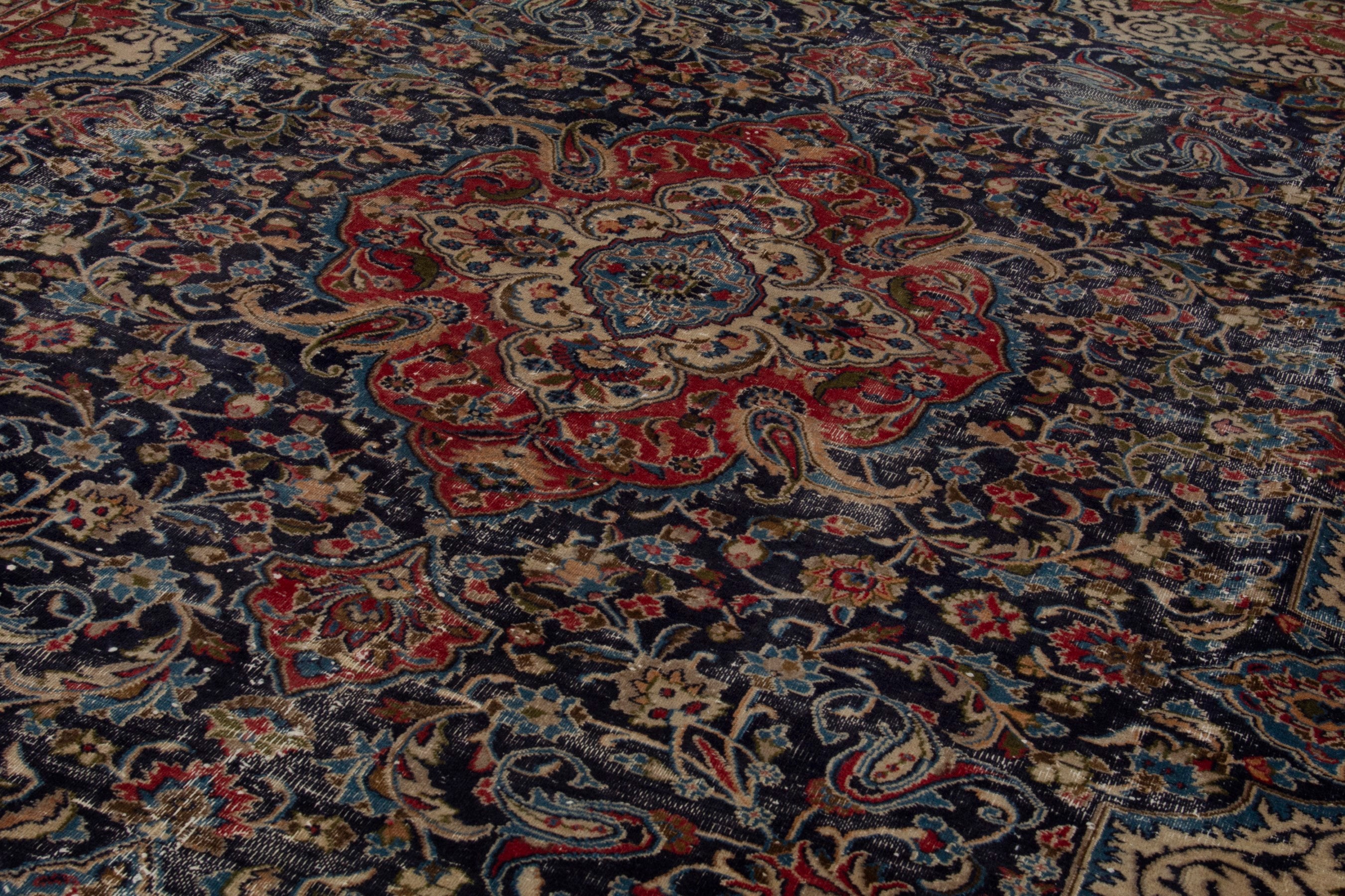 Persian Kashmar oversized rug in brown, view 10 of 19