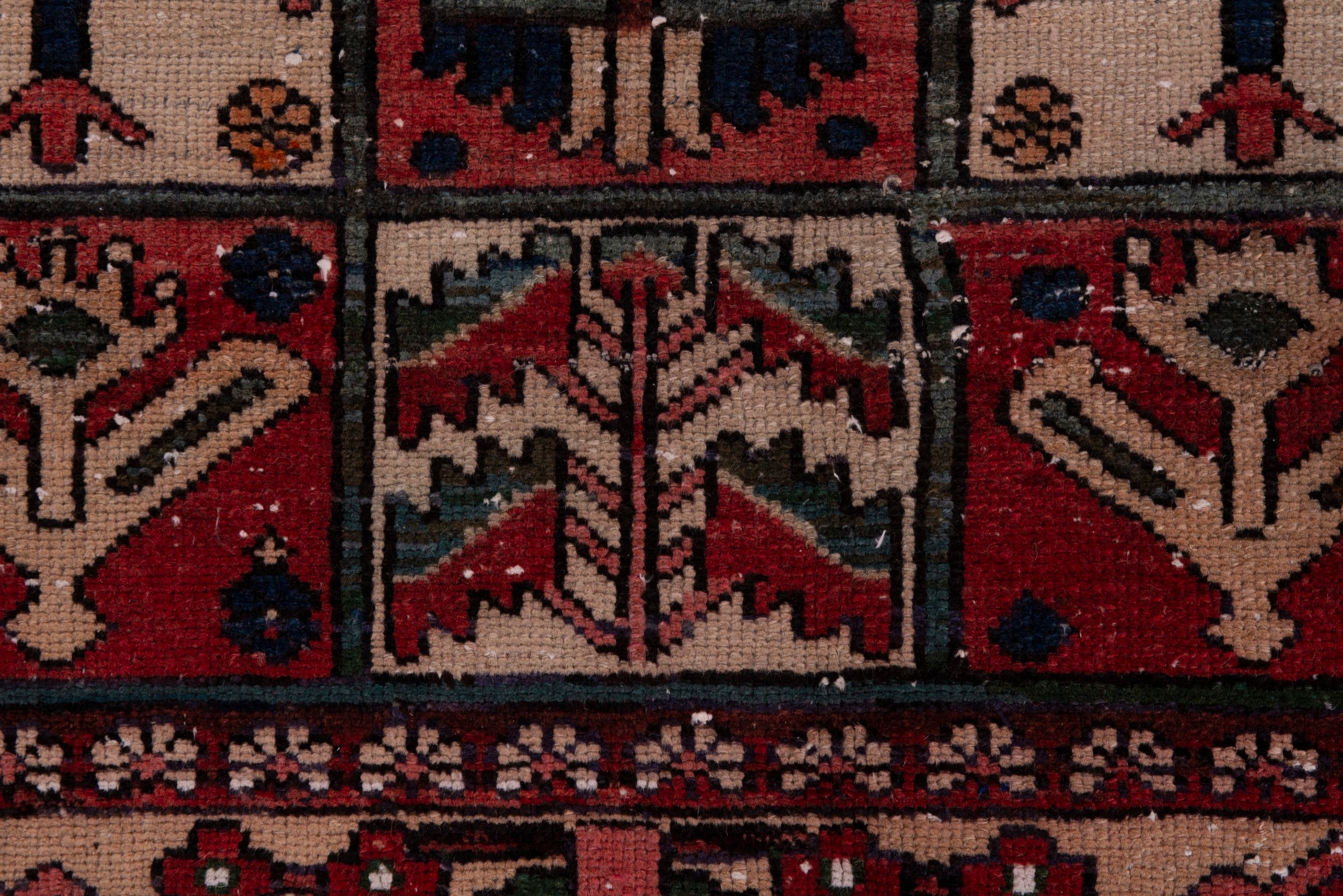 Persian Bakhtiari area rug in burgundy, view 12 of 20