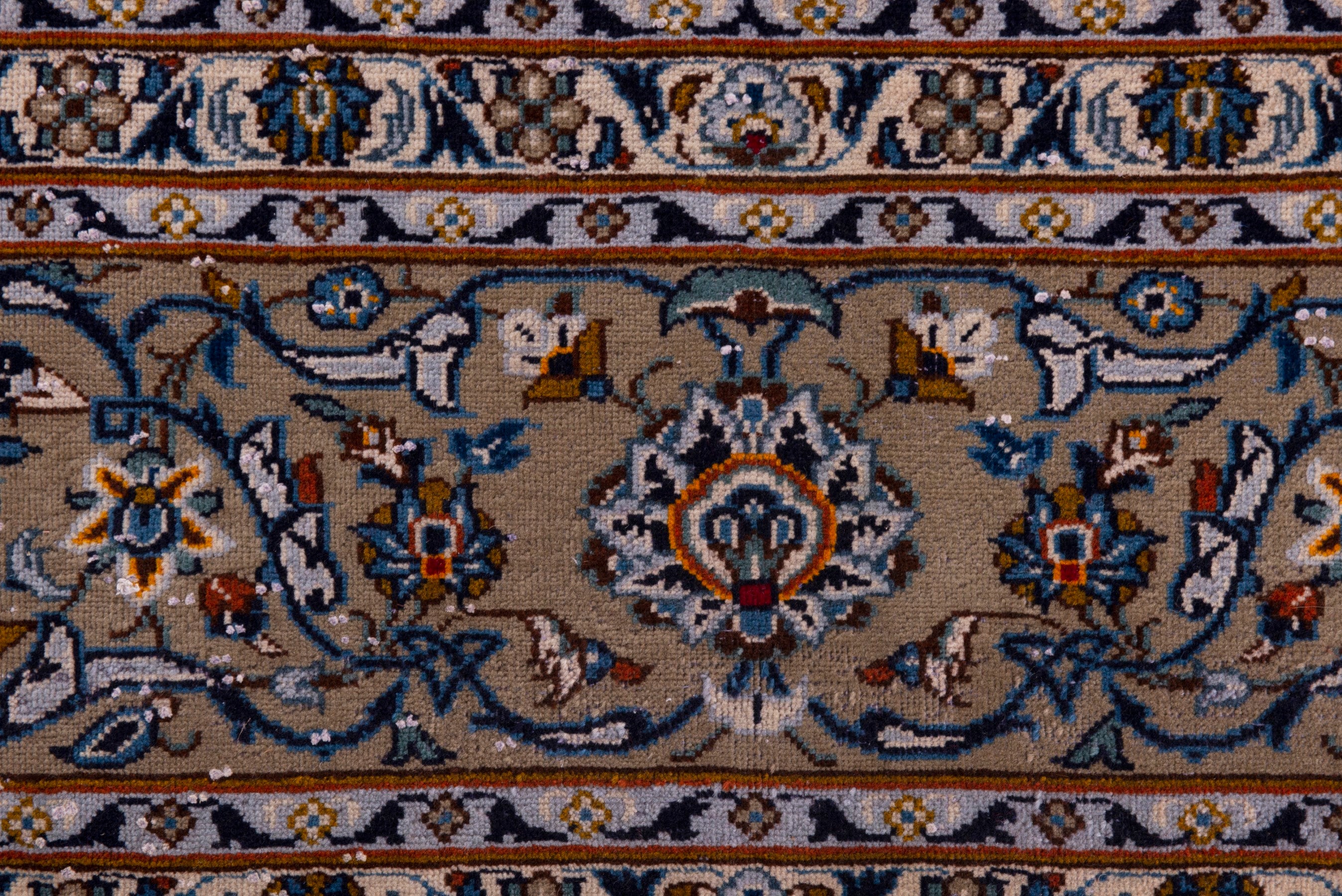 Persian Kashan oversized rug in taupe, view 12 of 20