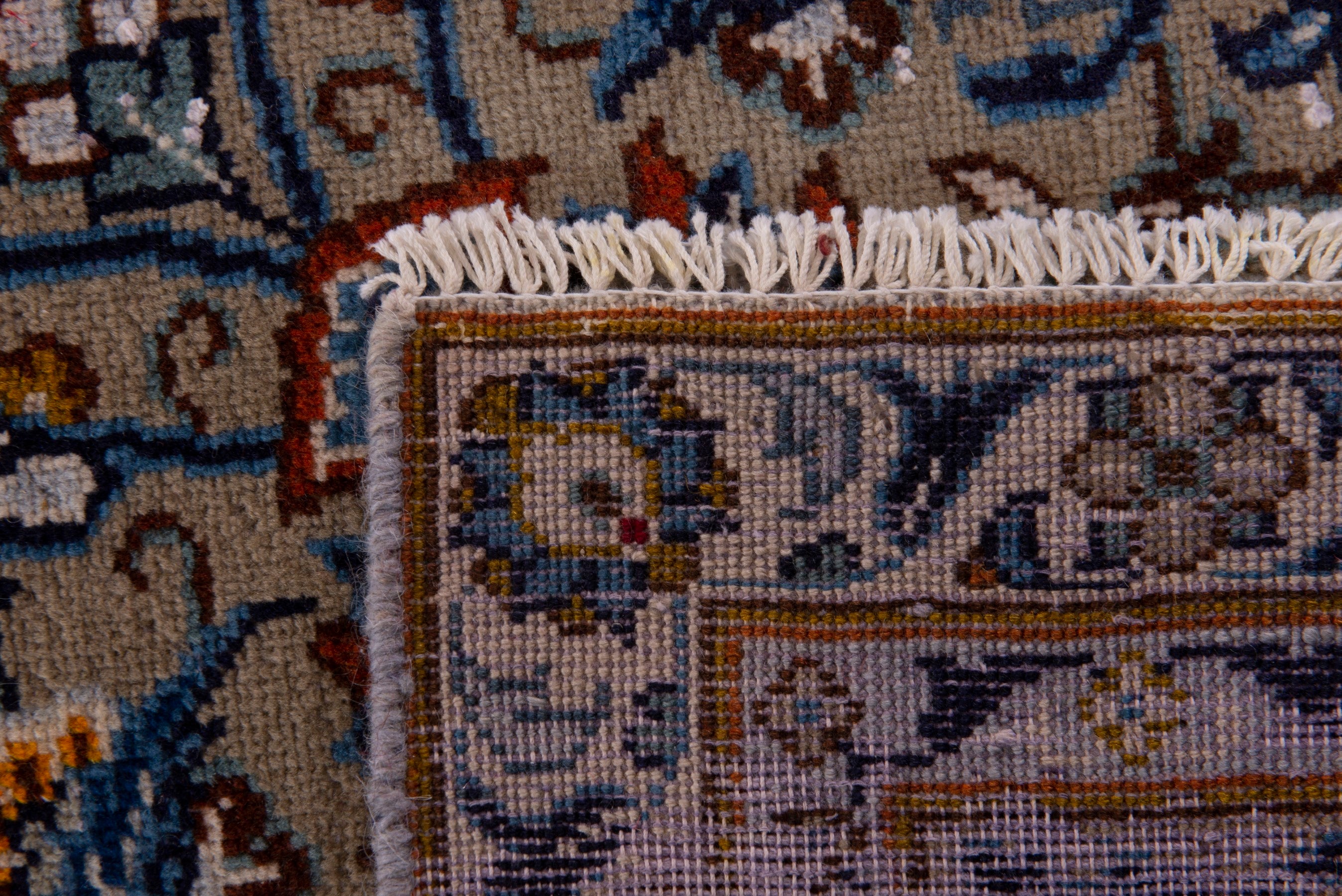 Persian Kashan oversized rug in taupe, view 20 of 20