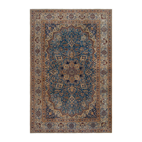 Persian Nain oversized rug in brown, 8'4" x 12'3"
