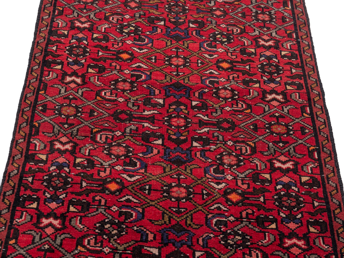 5423, Persian Hamadan Runner Rug