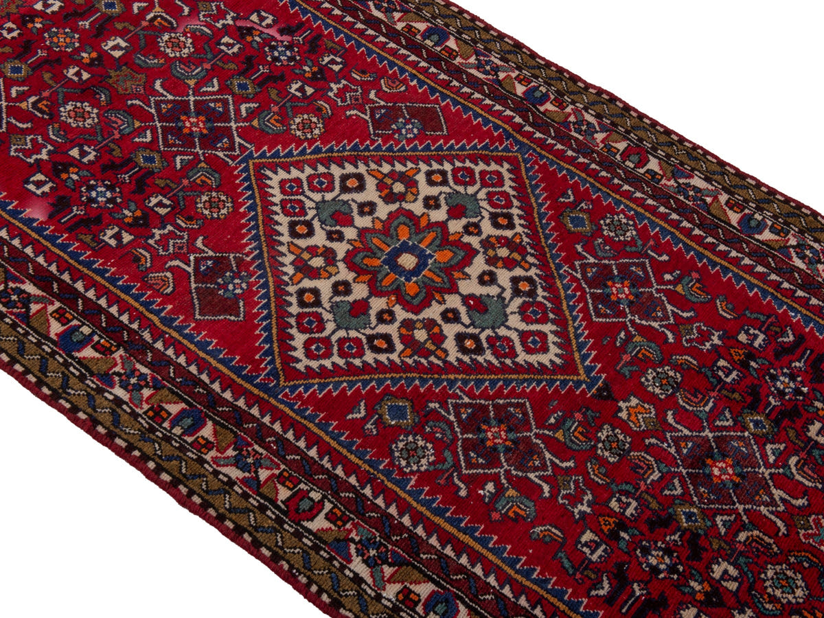 5427, Persian Hamadan Runner Rug