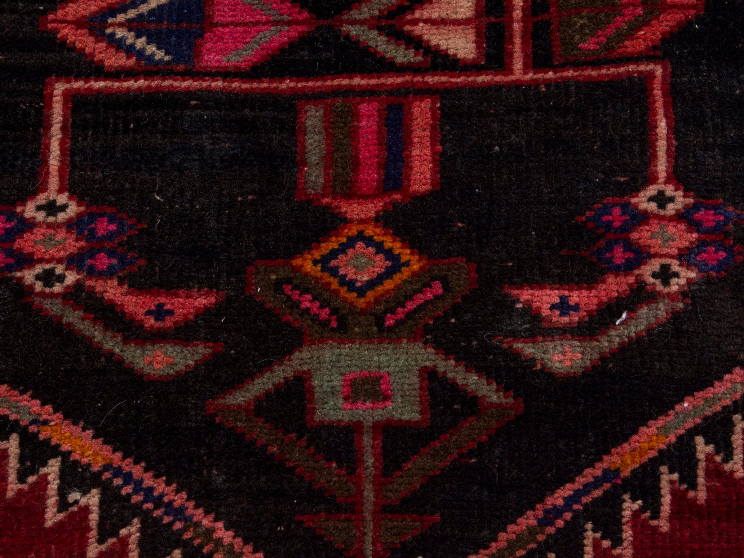 Persian Azerbaijan runner rug in deep red and burgundy, view 12 of 18