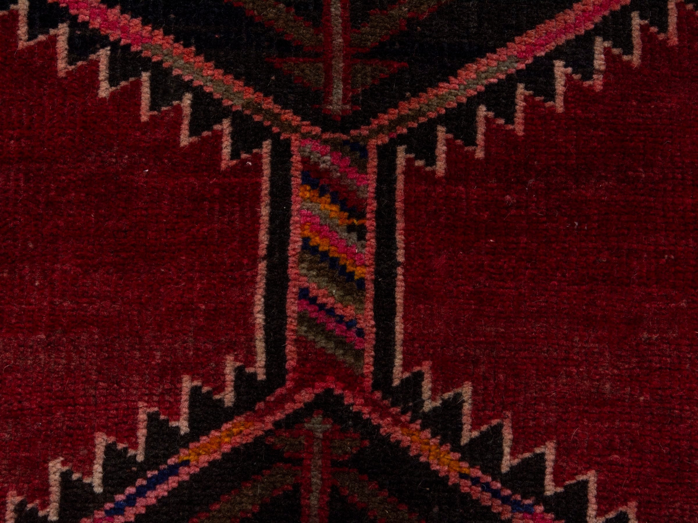 Persian Azerbaijan runner rug in deep red and burgundy, view 13 of 18