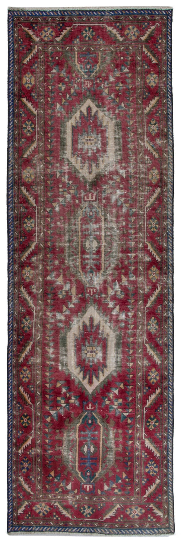 5438, Persian Tabriz Runner Rug