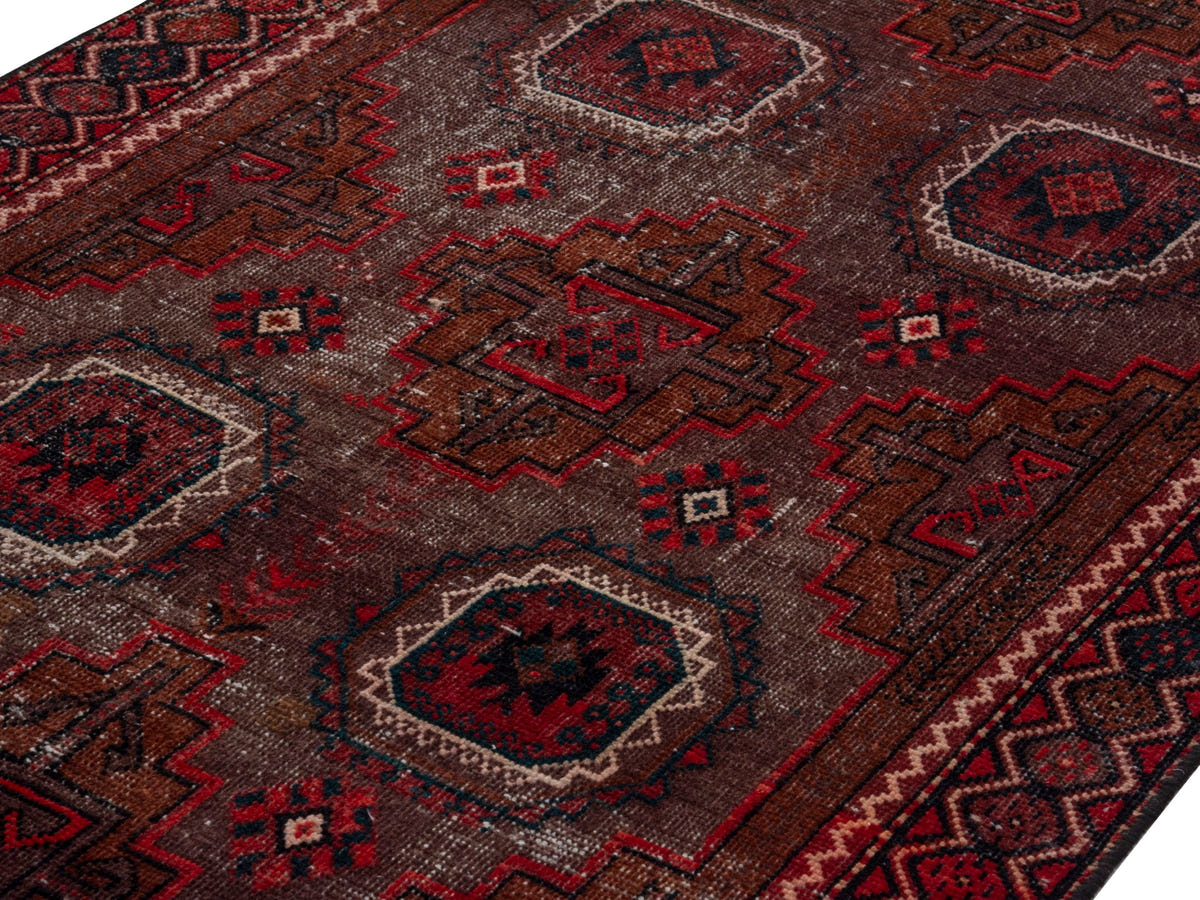 5443, Persian Baluch Runner Rug