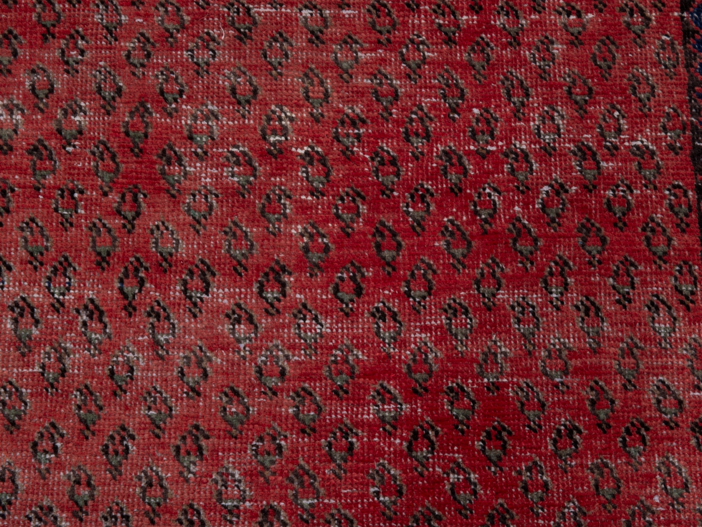 Persian Arak runner rug in faded red and greige, view 12 of 18