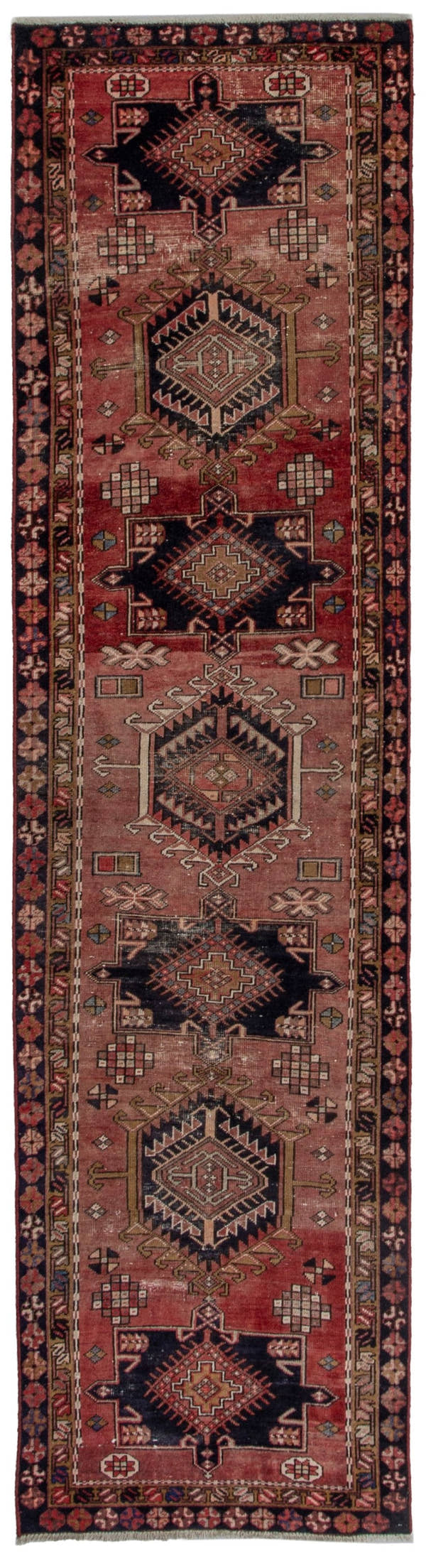 5458, Persian Gharajeh Runner Rug
