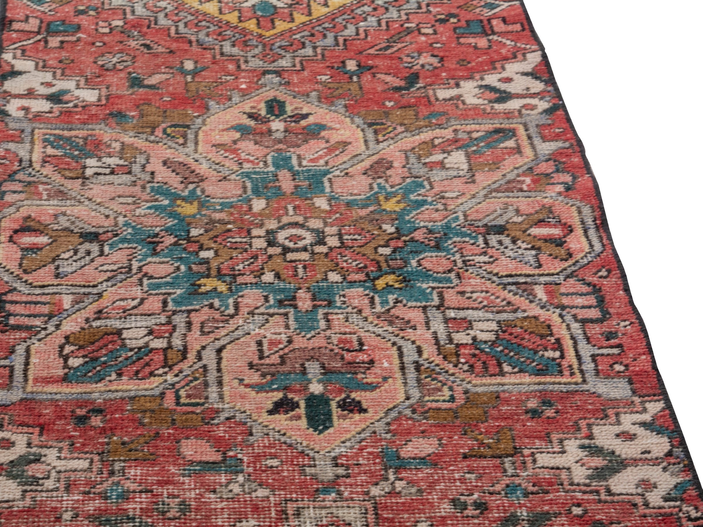 Persian Azerbaijan runner rug in rust and deep red, view 9 of 18