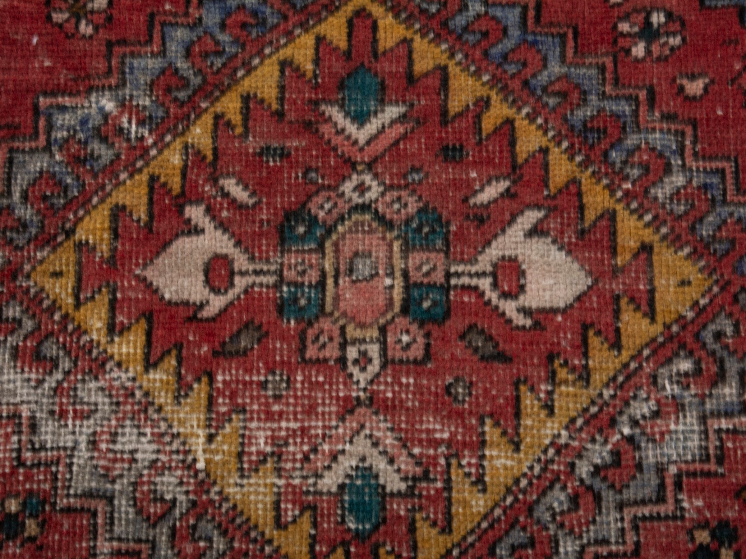 Persian Azerbaijan runner rug in rust and deep red, view 13 of 18