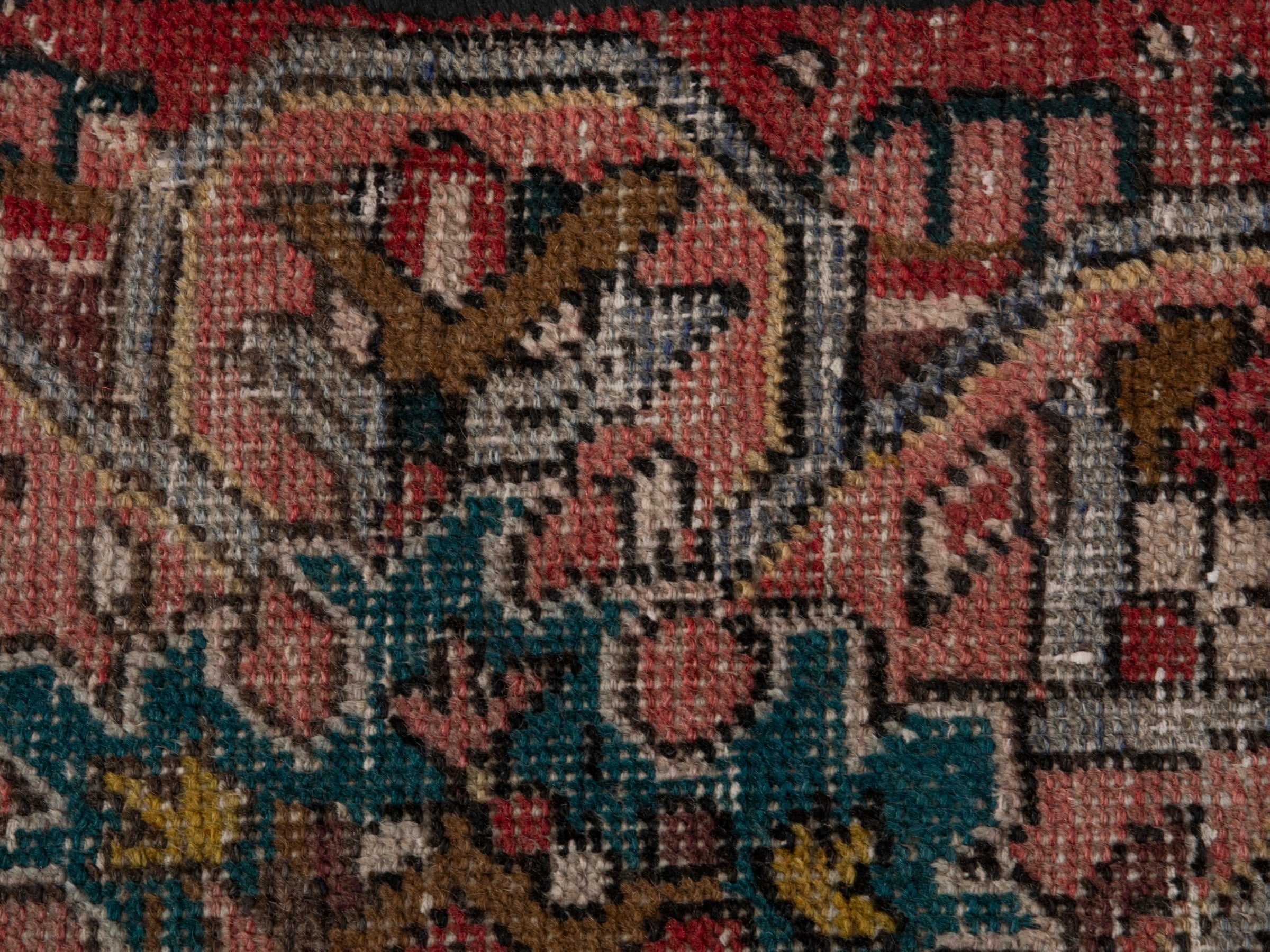 Persian Azerbaijan runner rug in rust and deep red, view 14 of 18