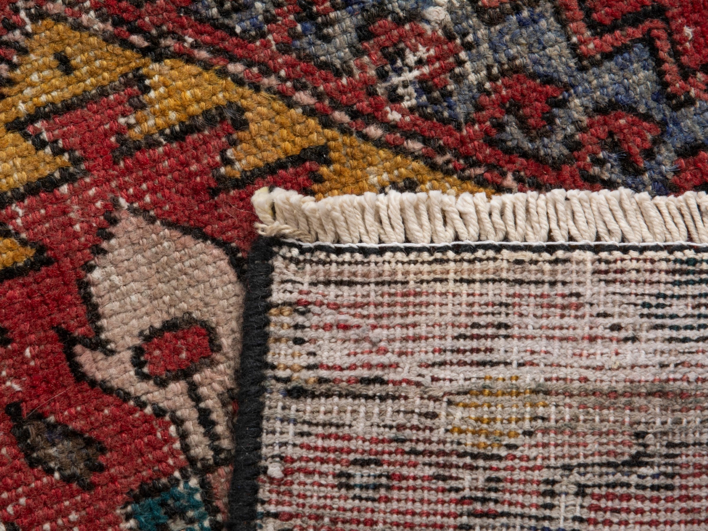 Persian Azerbaijan runner rug in rust and deep red, view 18 of 18