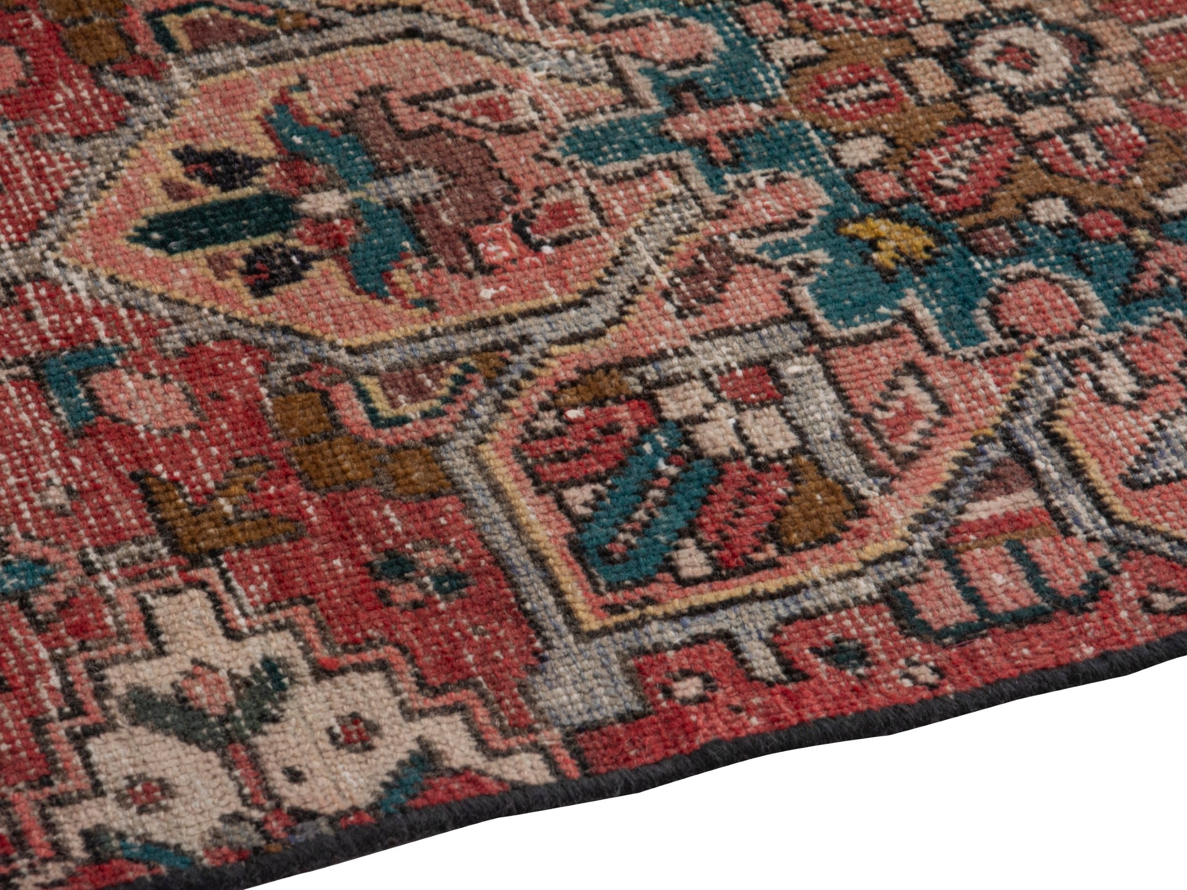 Persian Azerbaijan runner rug in rust and deep red, view 8 of 18