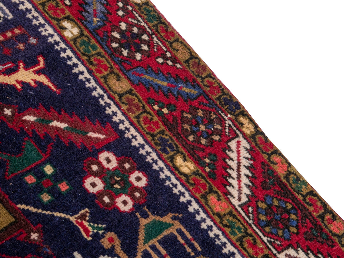 5477, Persian Gharajeh Runner Rug
