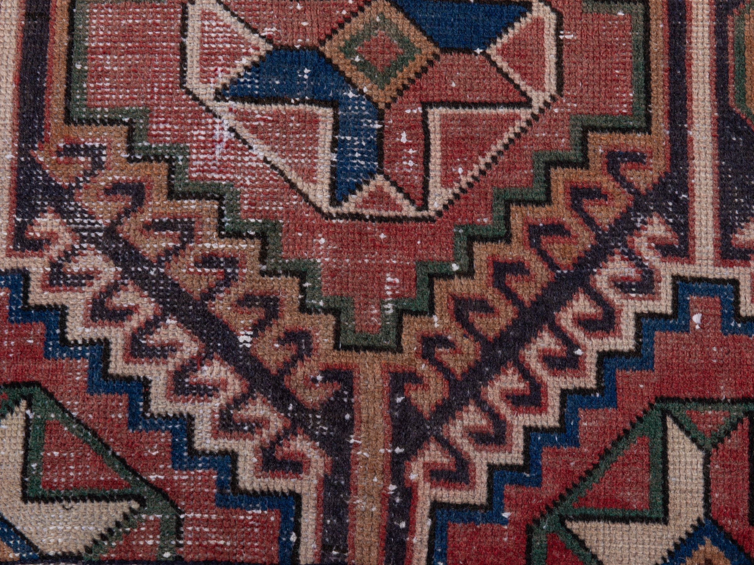 Persian Shiraz runner rug in terracotta and rust, view 11 of 19