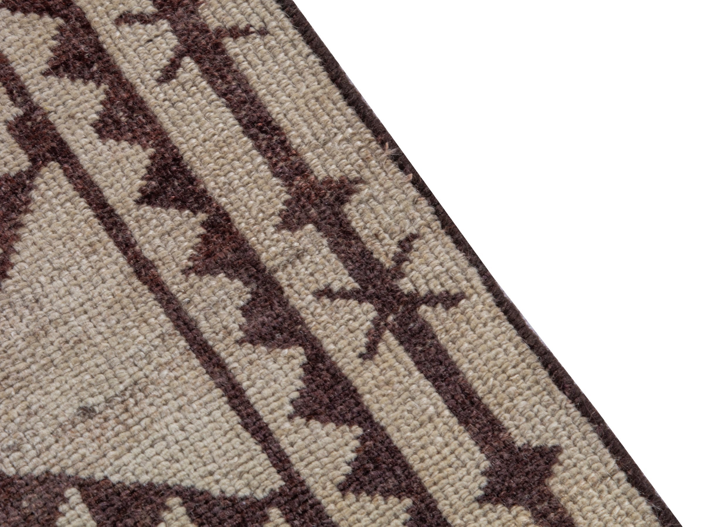 Persian Shiraz area rug in cream and faded red, view 7 of 18